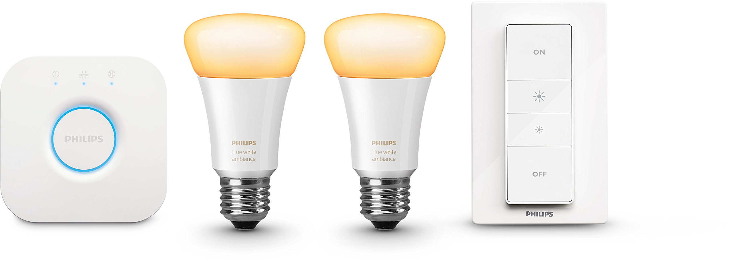 philips-hue-white-ambiance-led-lampe-e27-2er-starter-set-9-5-w-dimmbare-warm-bis image 2