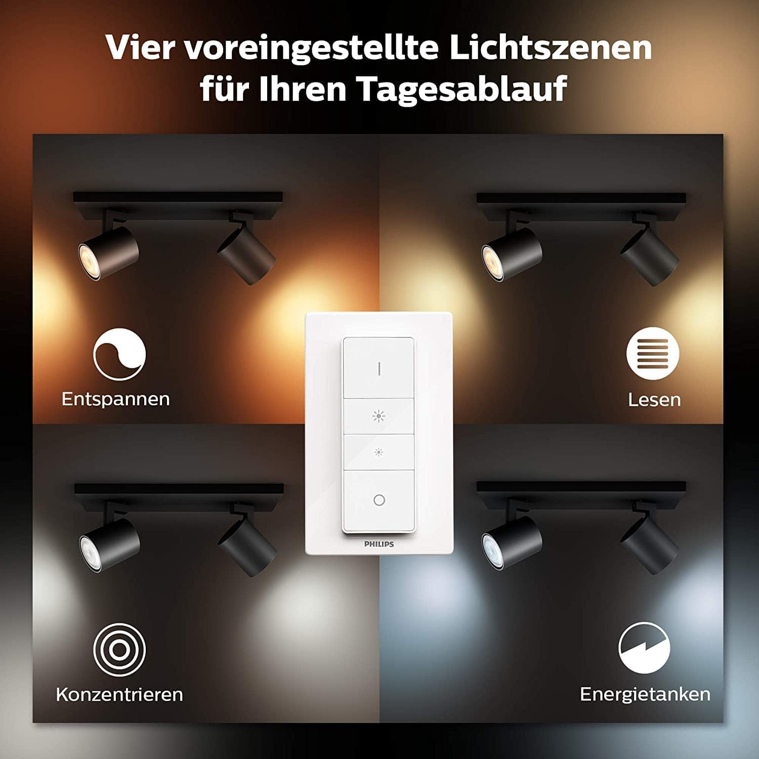 philips-hue-white-ambiance-runner-2er-spot-schwarz-2x5w-gu10-inkl-dimmschalter-d image 5