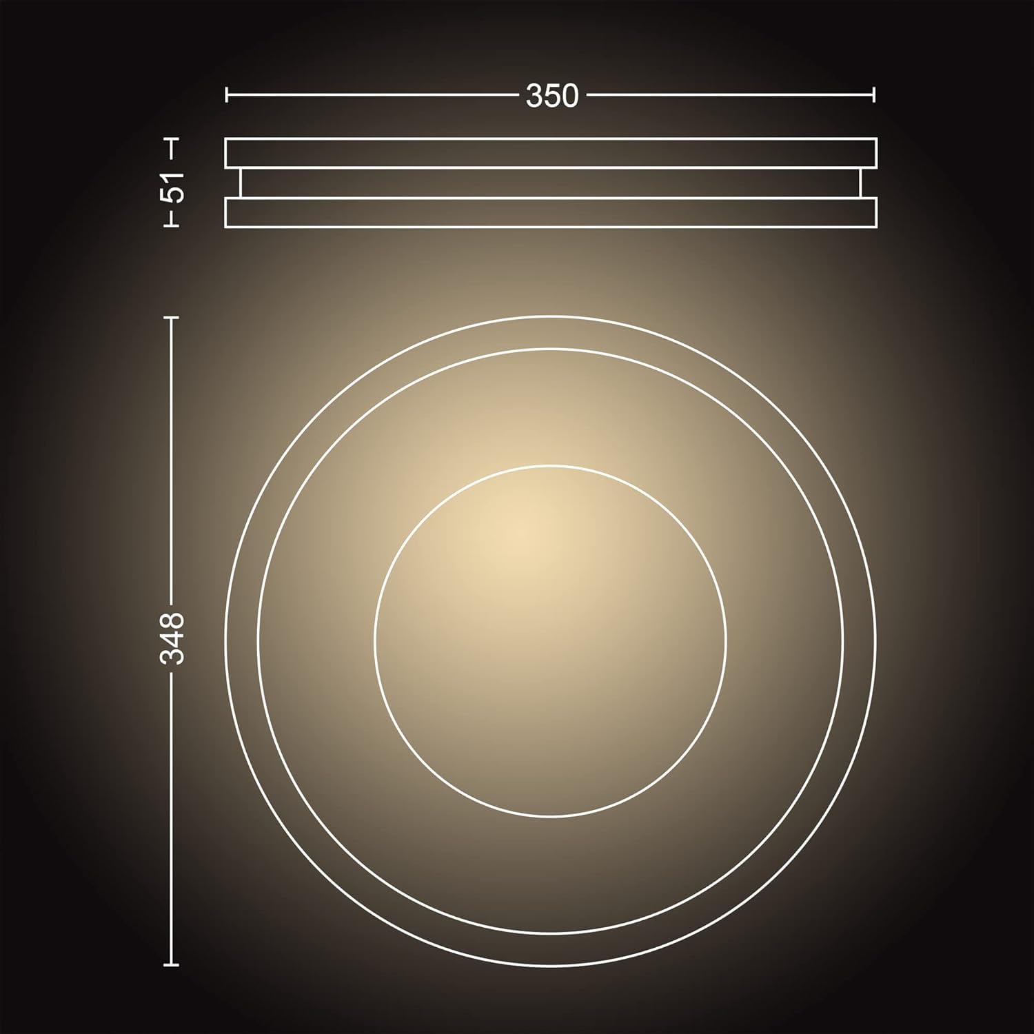 philips-hue-white-ambiance-being-led-deckenleuchte-schwarz-inkl-dimmschalter-all image 7