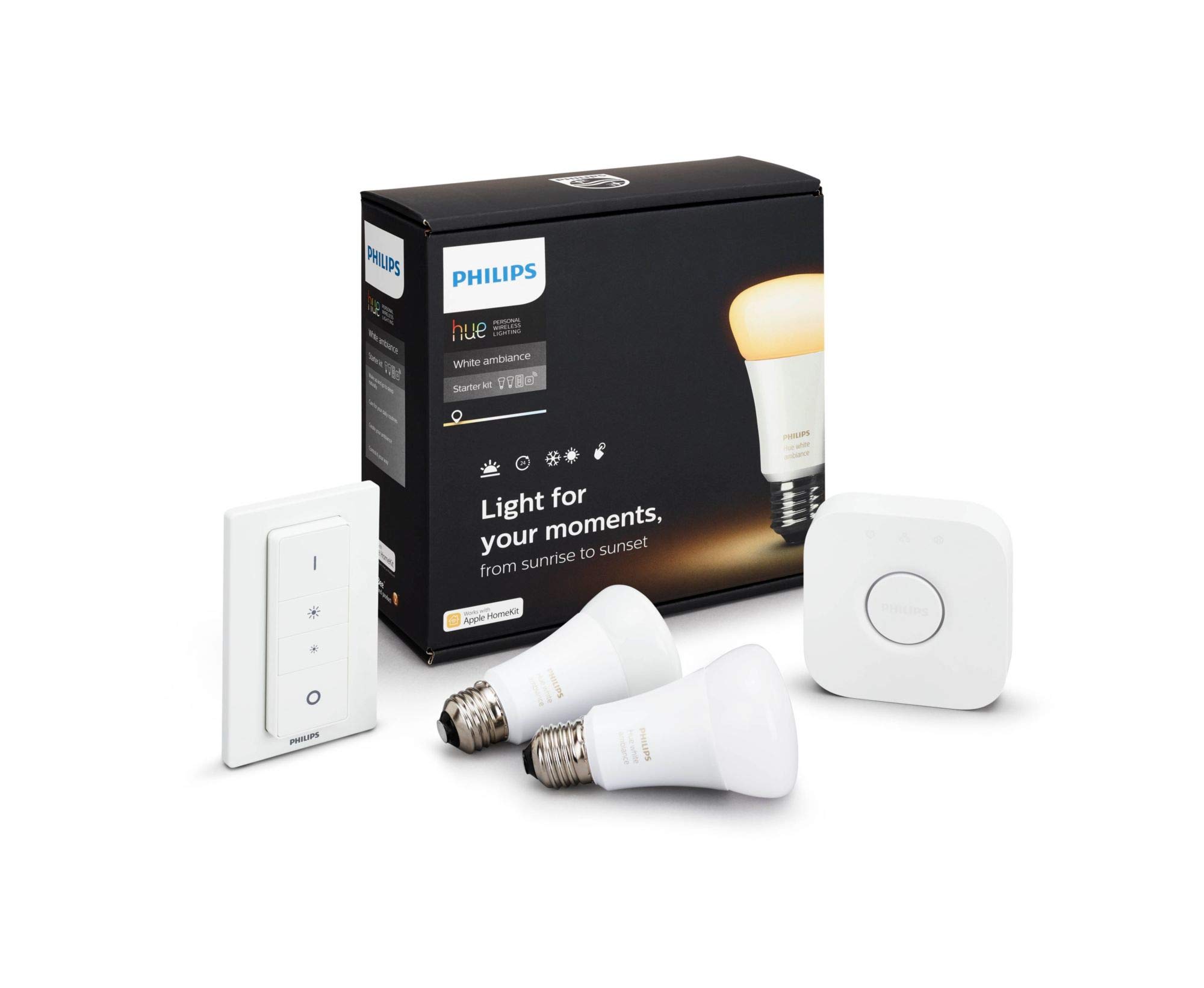 philips-hue-white-ambiance-led-lampe-e27-2er-starter-set-9-5-w-dimmbare-warm-bis image 3