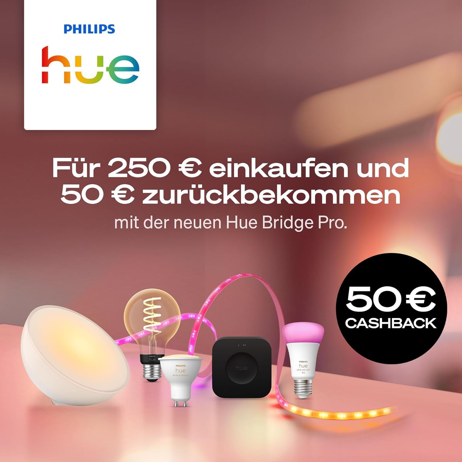 philips-hue-essential-smart-led-a60-lampe-4er-pack-wei-es-und-buntes-e27-leuchtm image 3
