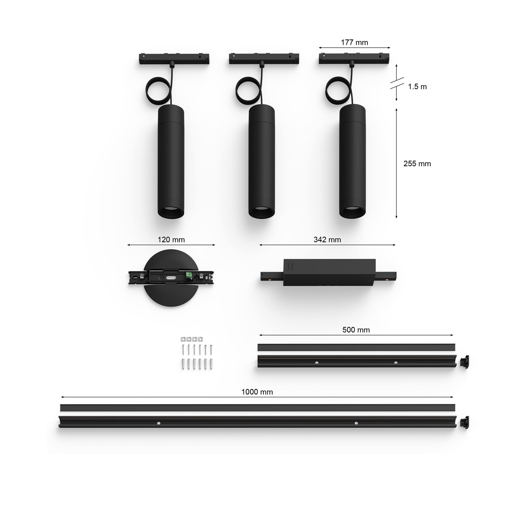 philips-hue-perifo-railverlichting-basisset-3-pendelleuchten-led-schienensystem- image 3
