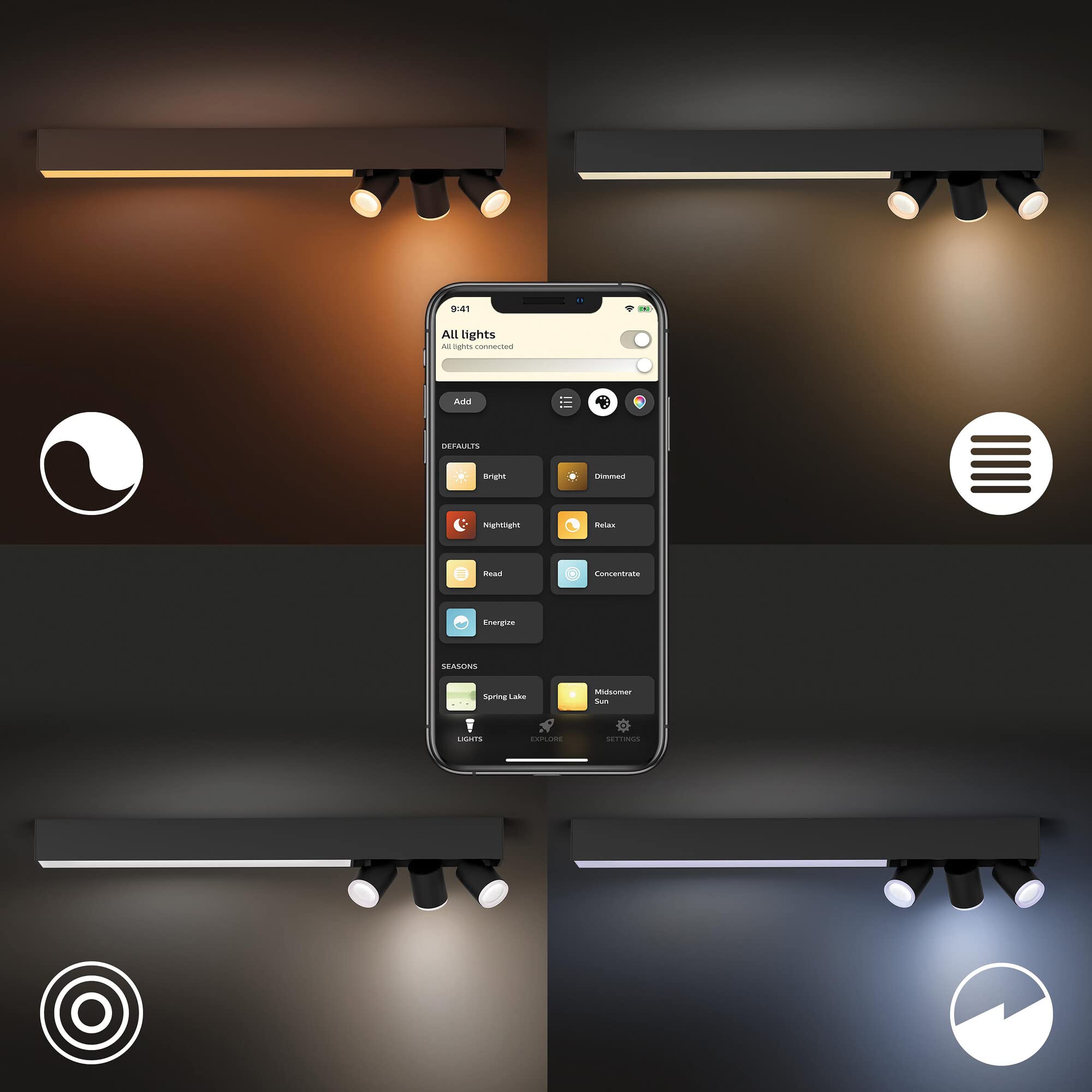 philips-hue-white-color-ambiance-centris-deckenlampe-mit-3-fach-spot-3-550-lm-16 image 2