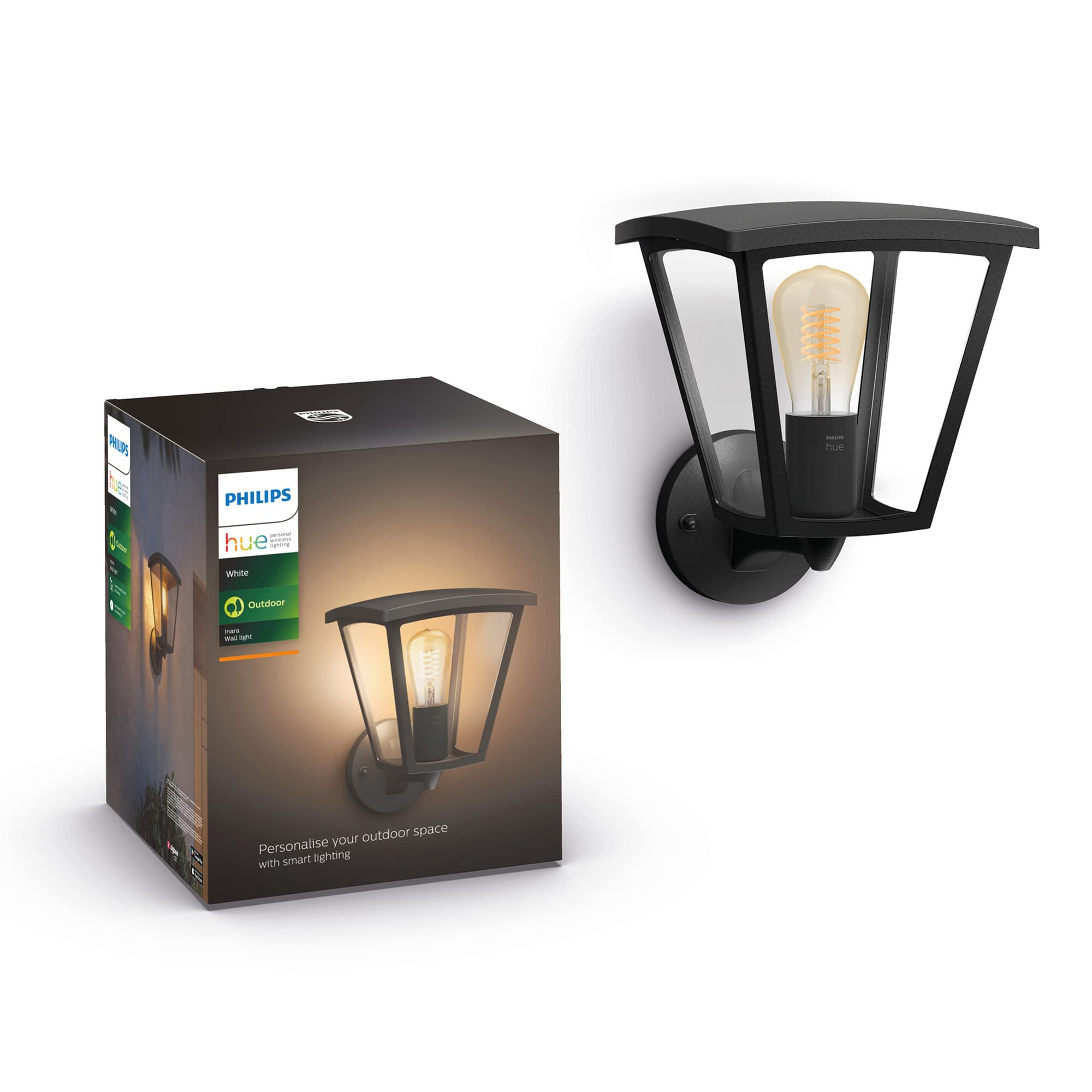 philips-hue-white-inara-wandleuchte-outdoor-schwarz-550-lm-warmwei-es-filamentli image 2
