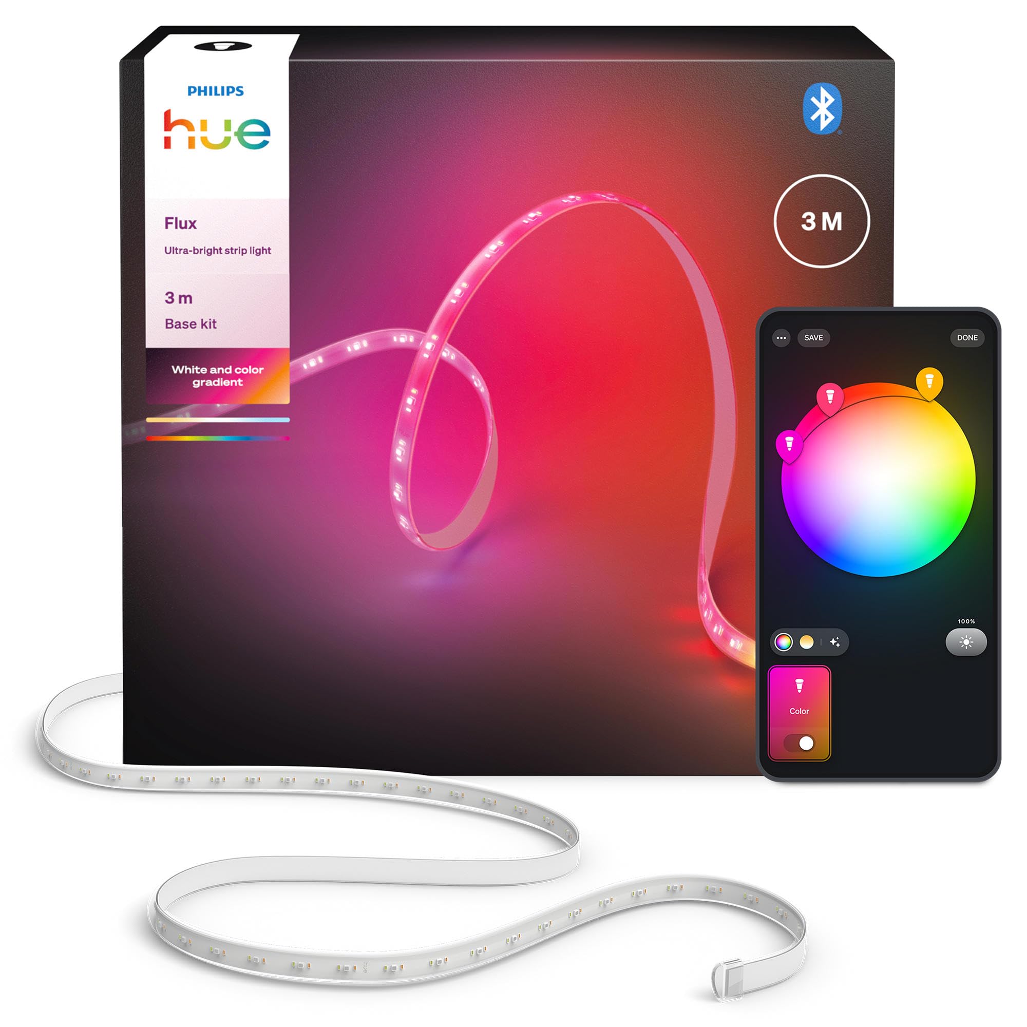 philips-hue-flux-ultrabright-3m-led-lightstrip-2900-lm-lichtband-mit-chromasync- image 1