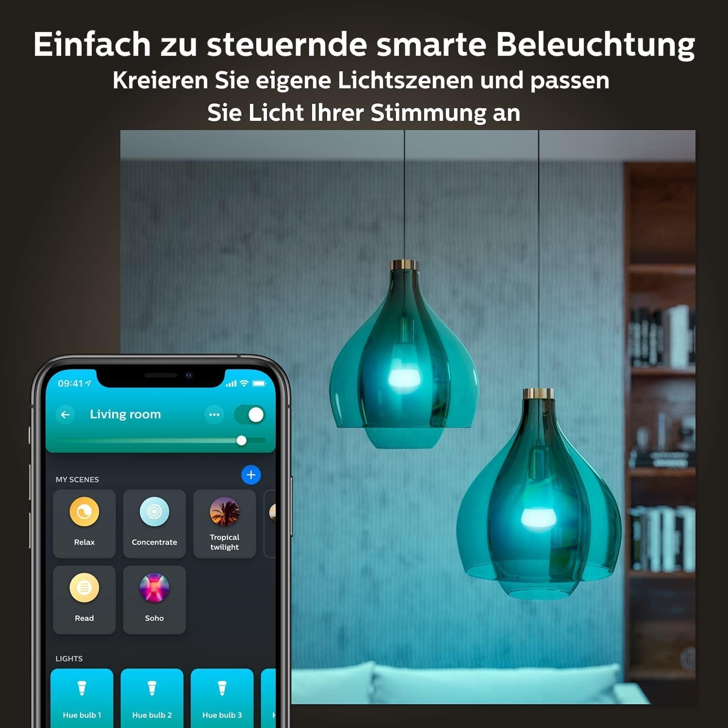 philips-hue-white-color-ambiance-starter-set-2x-e27-lampe-1-100-lm-smart-button- image 3
