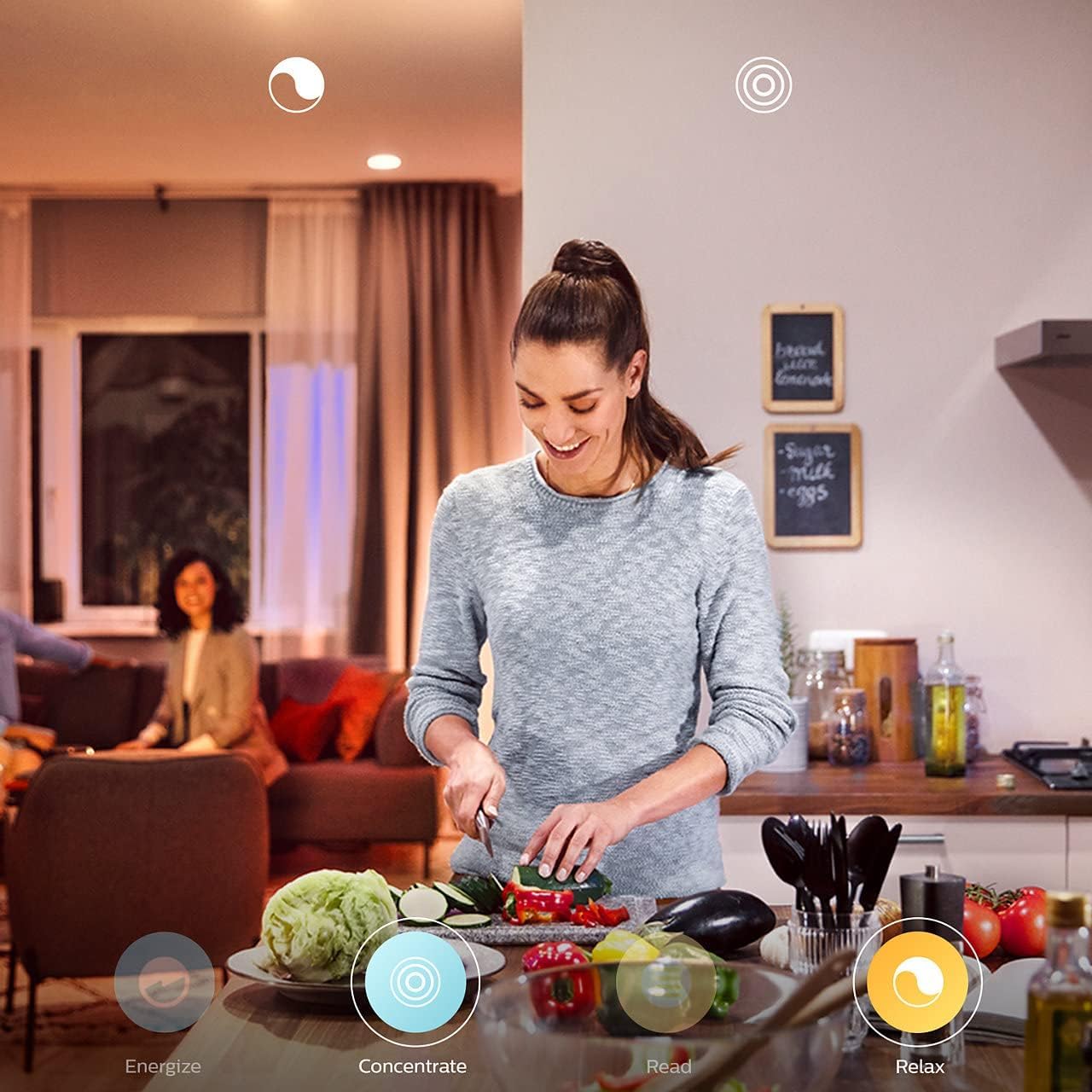 philips-hue-white-color-ambiance-2x-e27-led-starter-set-inkl-hue-bridge-und-dimm image 4