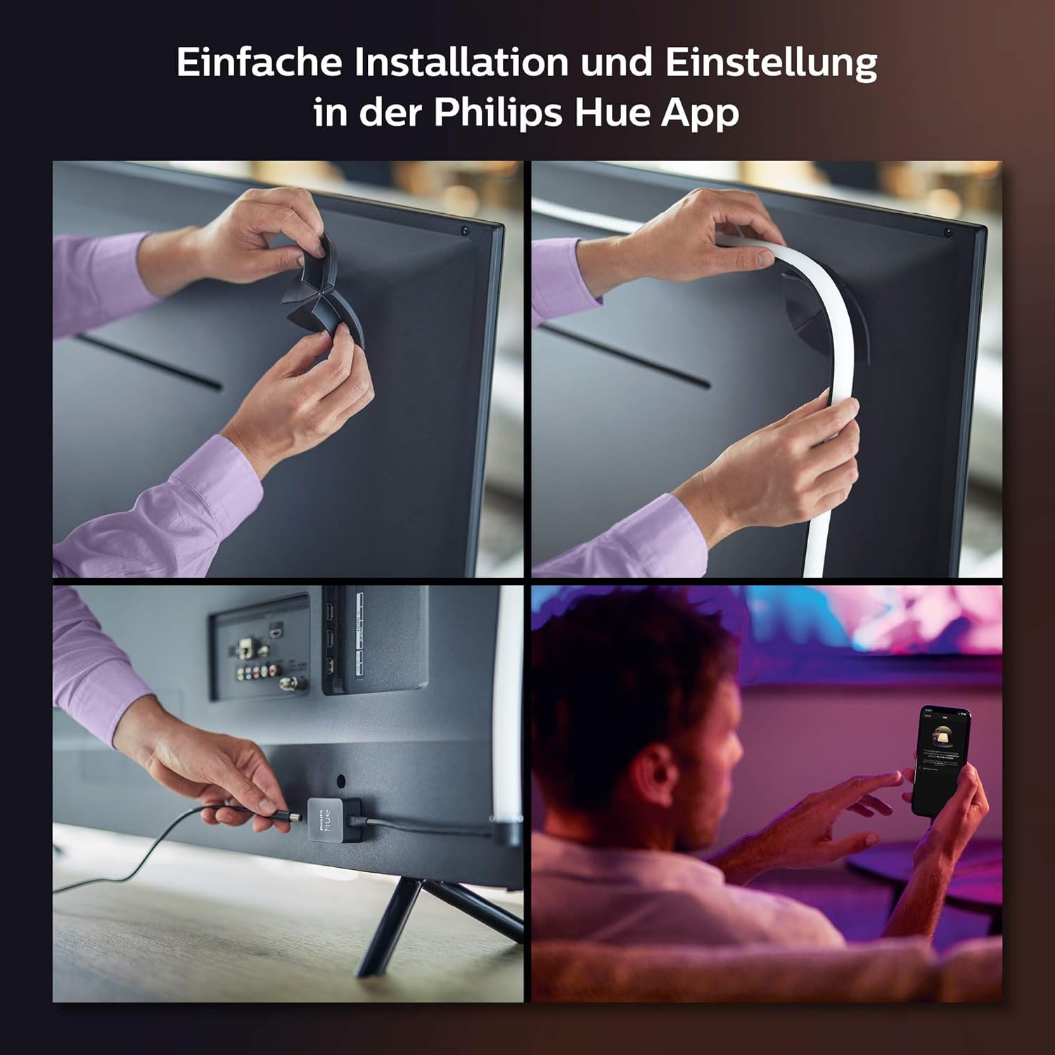 philips-hue-white-color-ambiance-gradient-lightstrip-65-zoll-dimmbarer-led-strei image 4