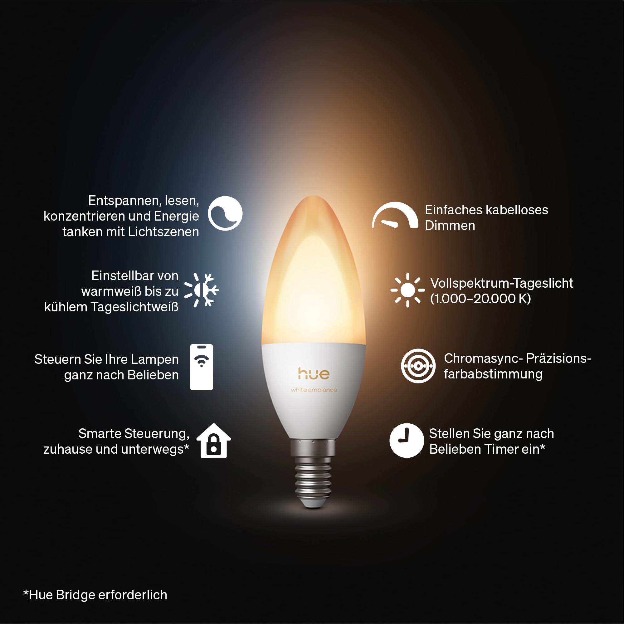 philips-hue-b39-smart-led-kerzenlampe-e14-1er-pack-white-ambiance-vollspektrum-1 image 2