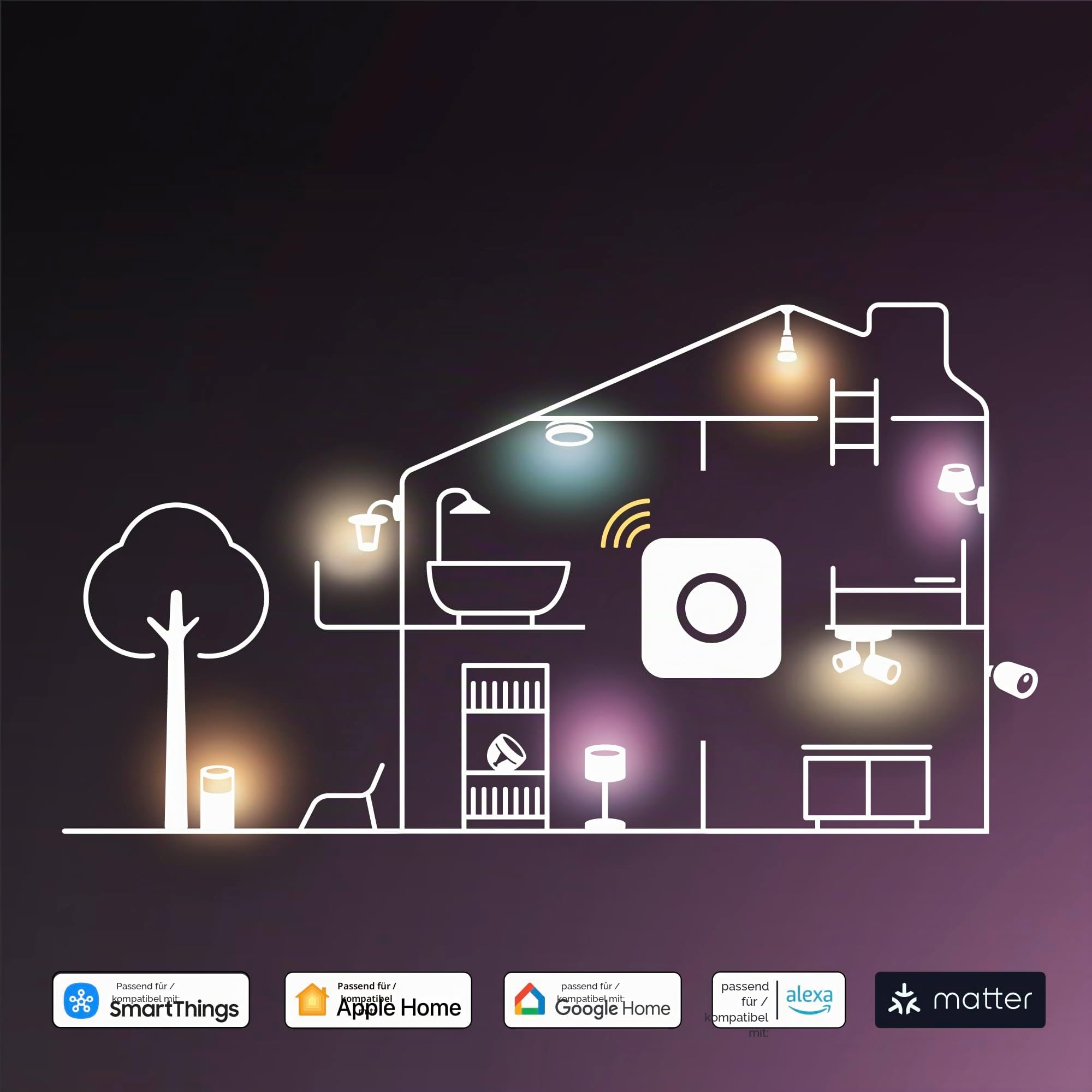 philips-hue-essential-8w-e27-smart-led-lampe-a60-white-color-806-lumen-2er-ecopa image 8