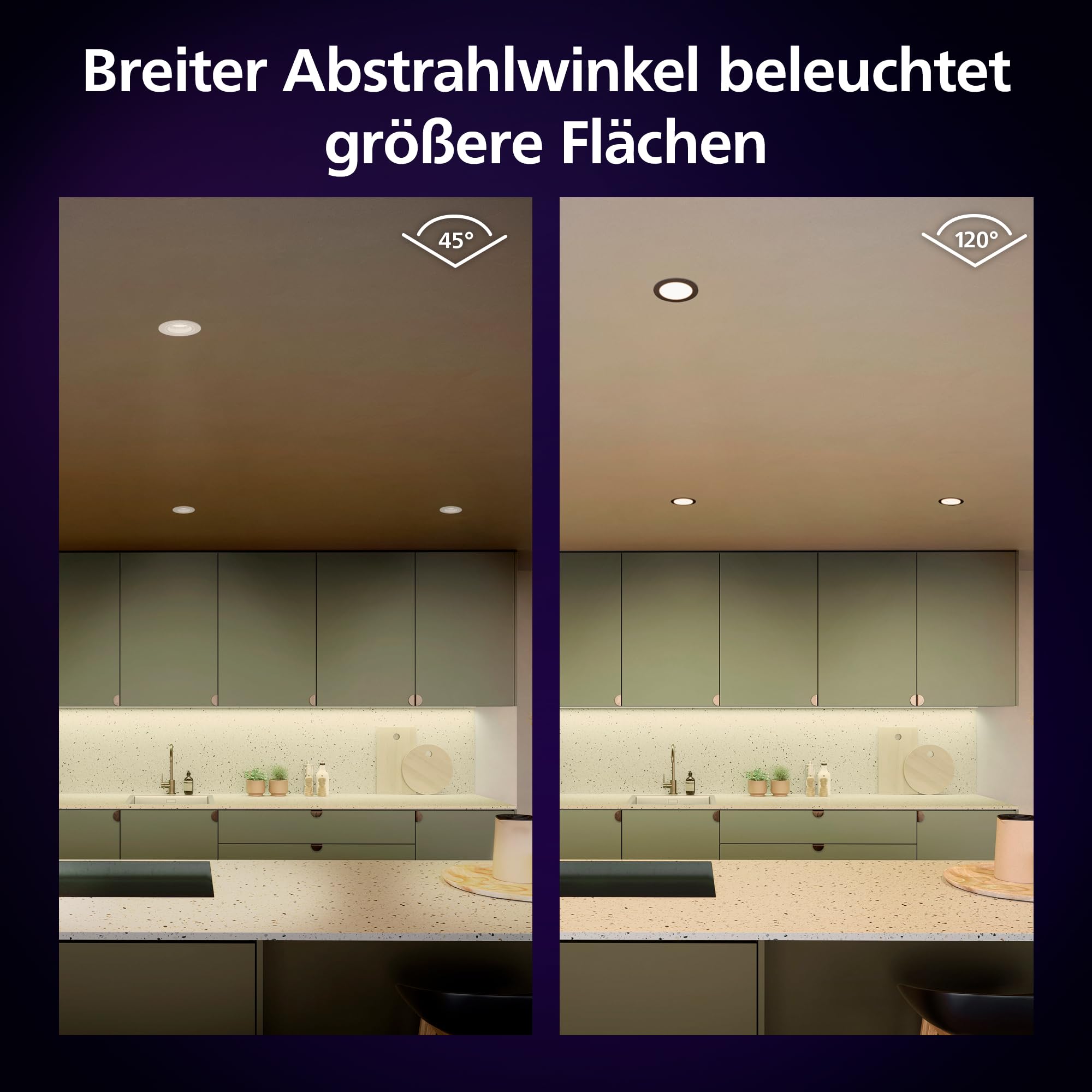 philips-hue-smart-slim-einbauleuchte-3er-pack-90-mm-wei-farbiges-licht-bluetooth image 3