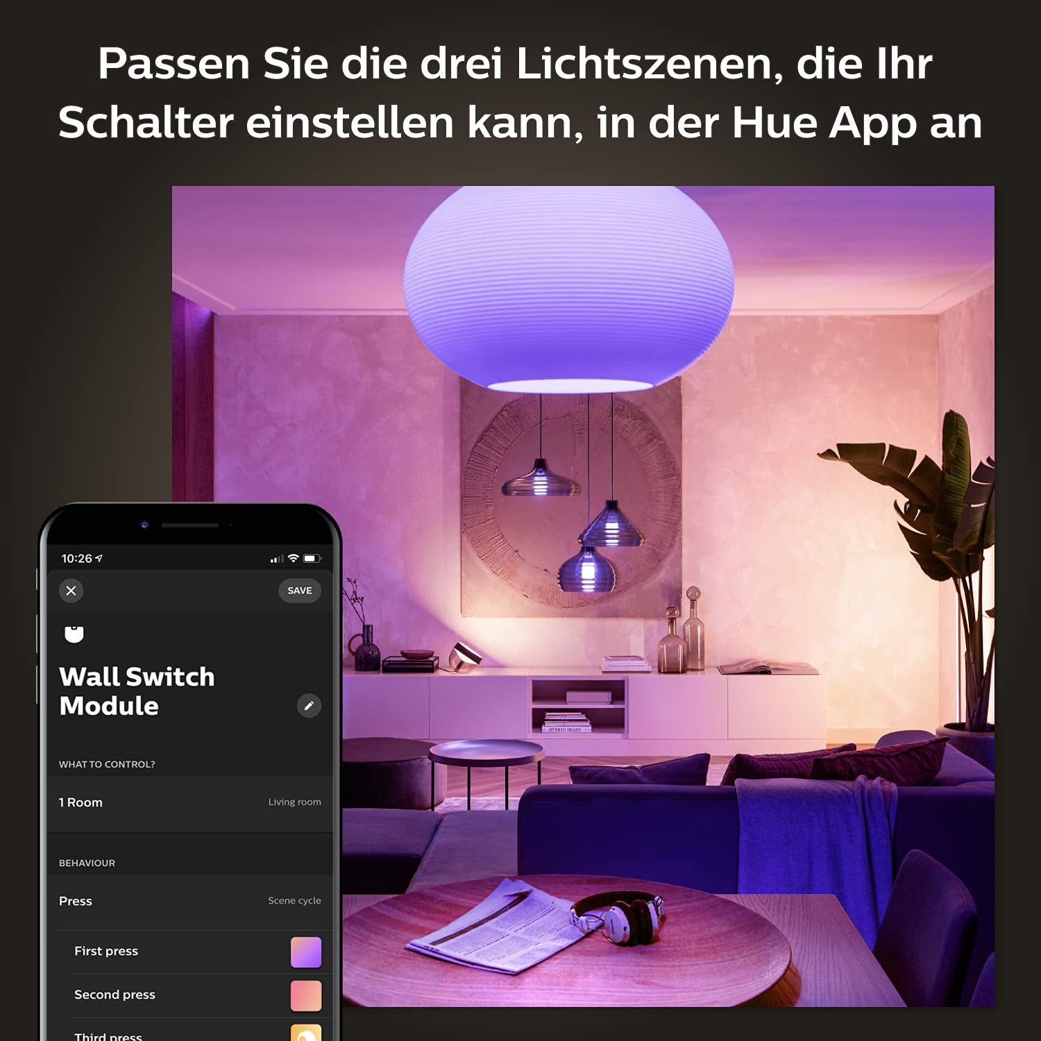 philips-hue-wandschalter-modul-einzelpack-hinter-bestehende-lichtschalter-montie image 8