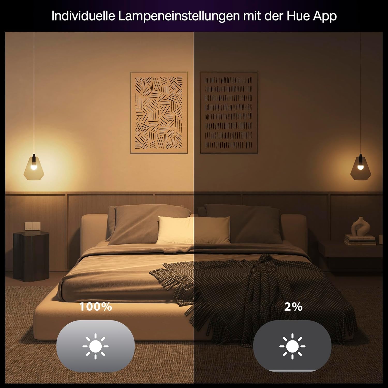 philips-hue-essential-smart-led-a60-lampe-4er-pack-wei-es-und-buntes-e27-leuchtm image 5