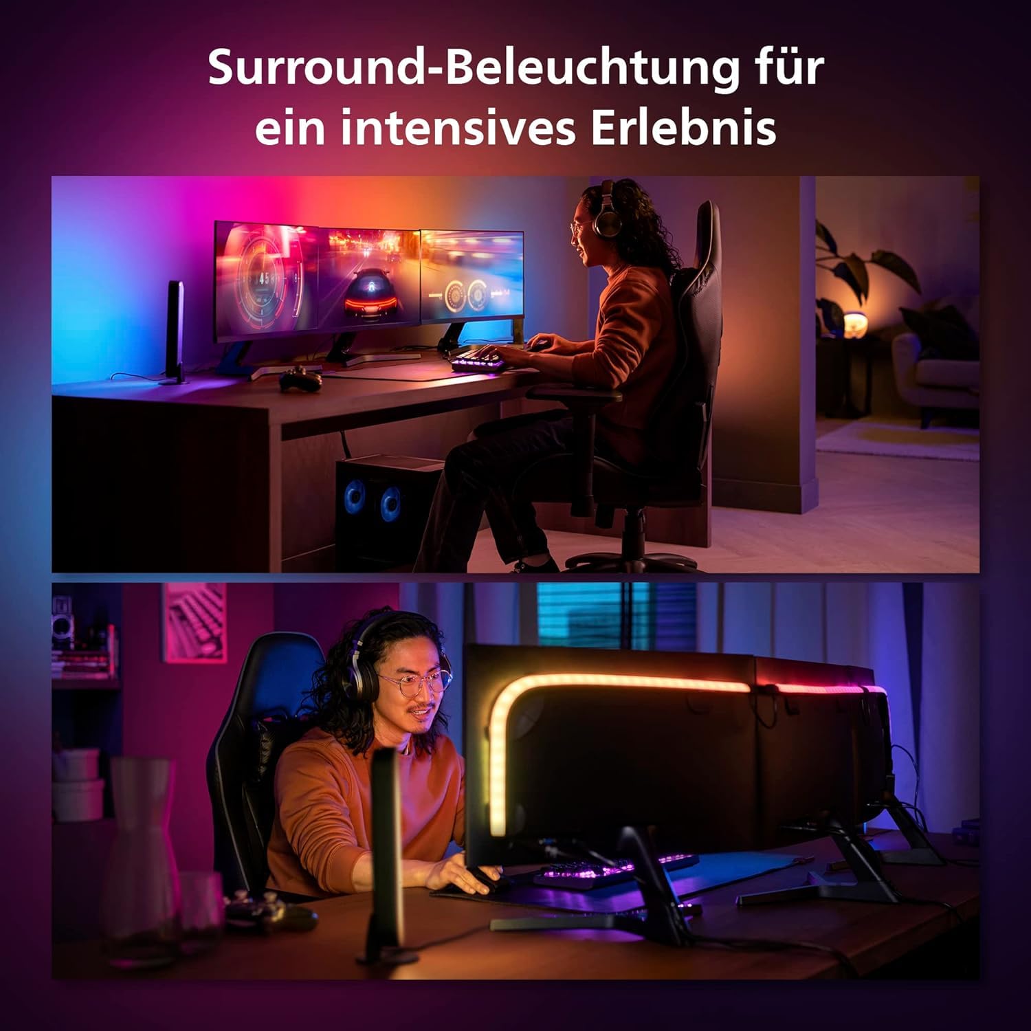 philips-hue-white-color-ambiance-play-gradient-lightstrip-f-r-pc-starter-set-mit image 4