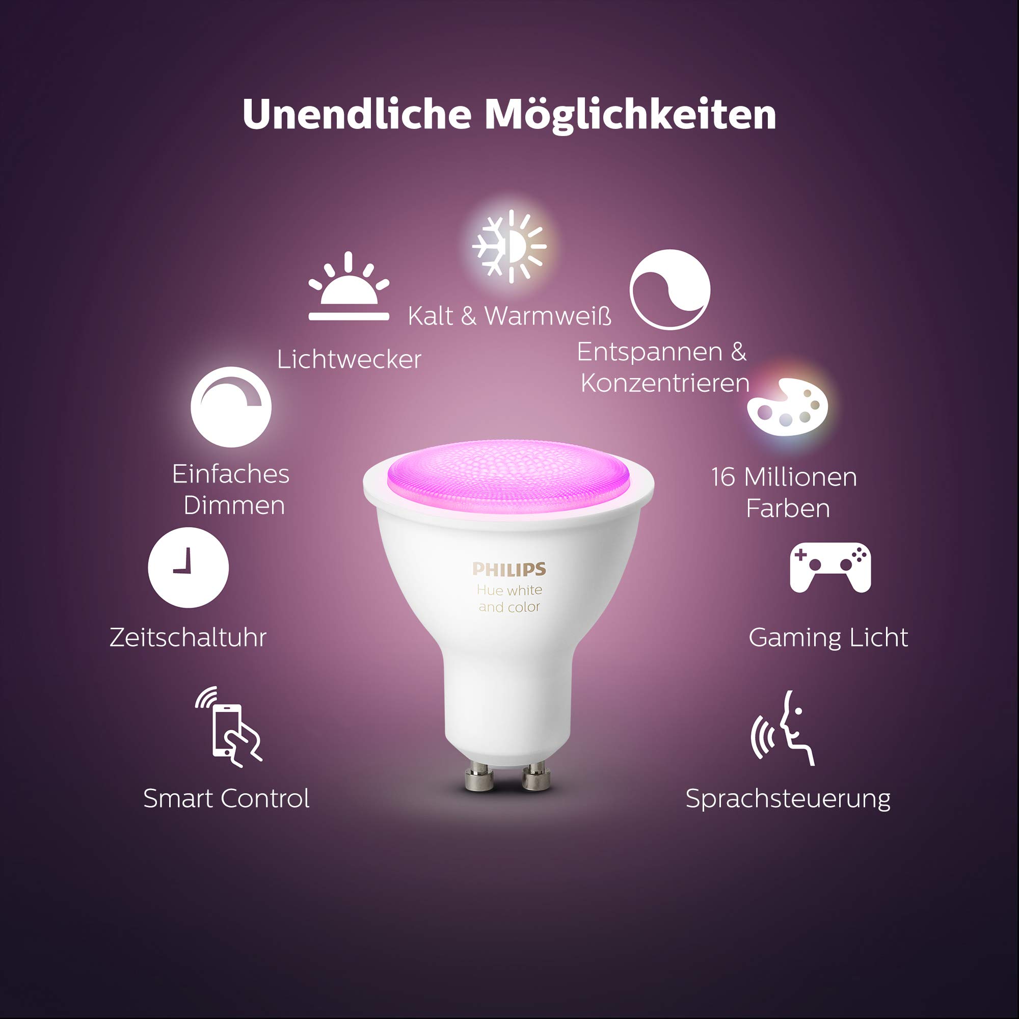 philips-hue-white-color-ambiance-gu10-3er-starter-set-dimmbare-smart-spots-16-mi image 2
