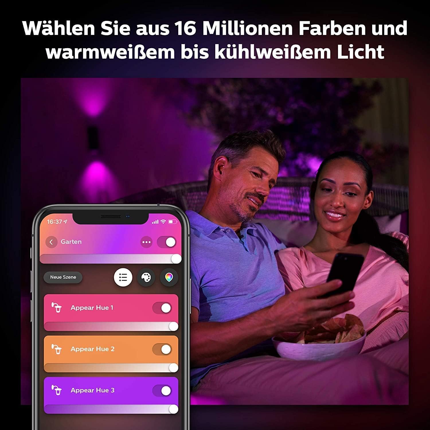 philips-hue-appear-white-and-color-ambiance-au-en-wandleuchte-2er-pack-dimmbar-1 image 4