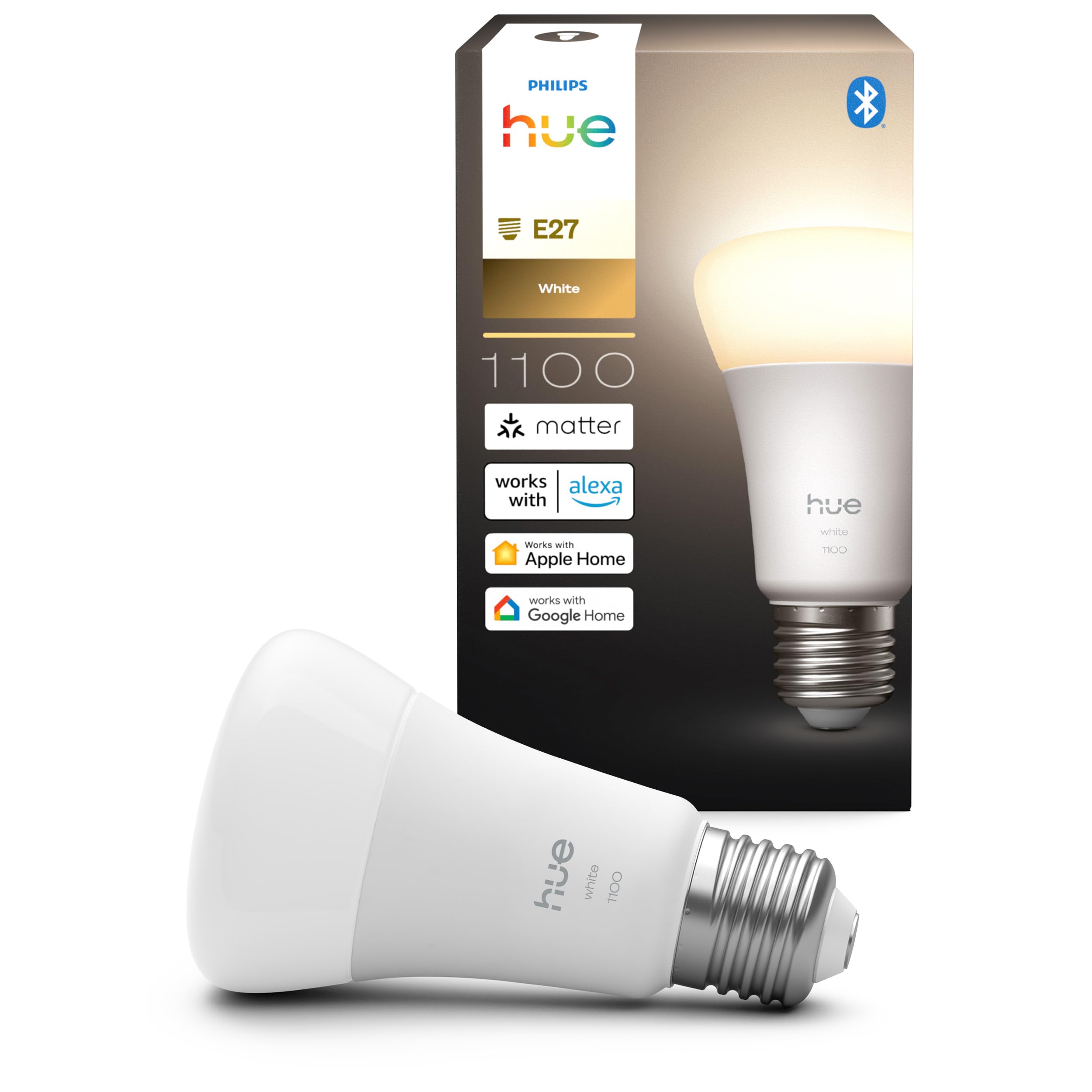 philips-hue-smart-led-a60-lampe-warmes-wei-licht-2700k-e27-9-5-w-1100-lumen-dimm image 1