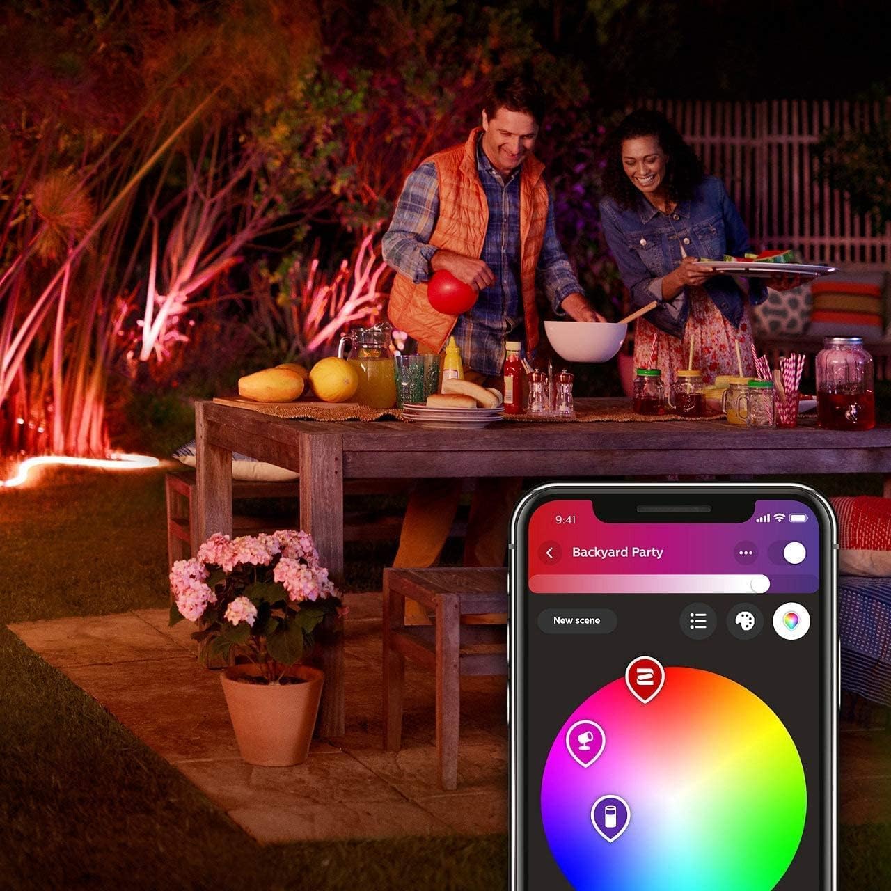 philips-hue-white-color-ambiance-outdoor-lightstrip-5m-16-mio-farben-ip67-wetter image 4