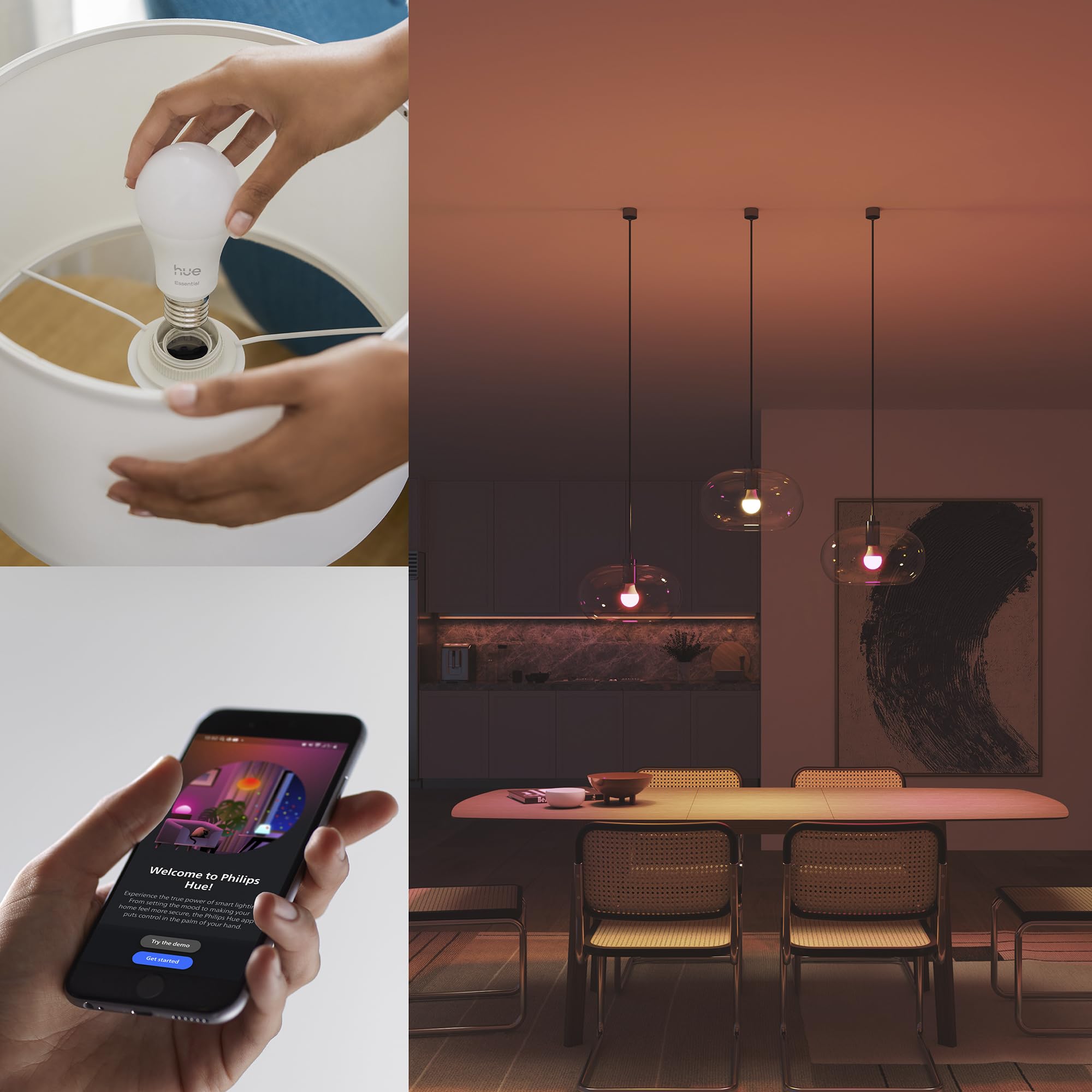 philips-hue-essential-8w-e27-smart-led-lampe-a60-white-color-806-lumen-2er-ecopa image 4