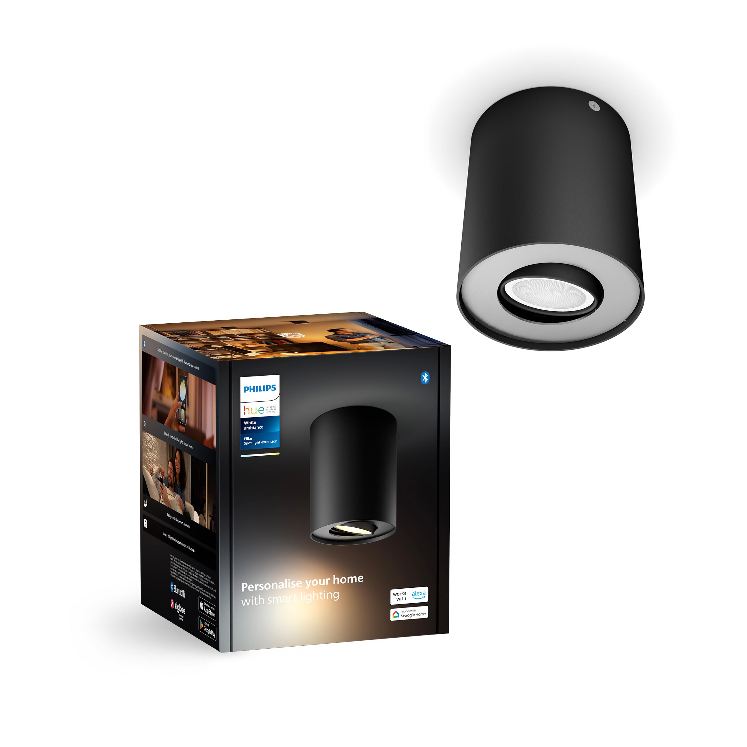 philips-hue-white-ambiance-pillar-spot-erweiterung-1er-set-mit-gu10-led-lampe-sc image 1