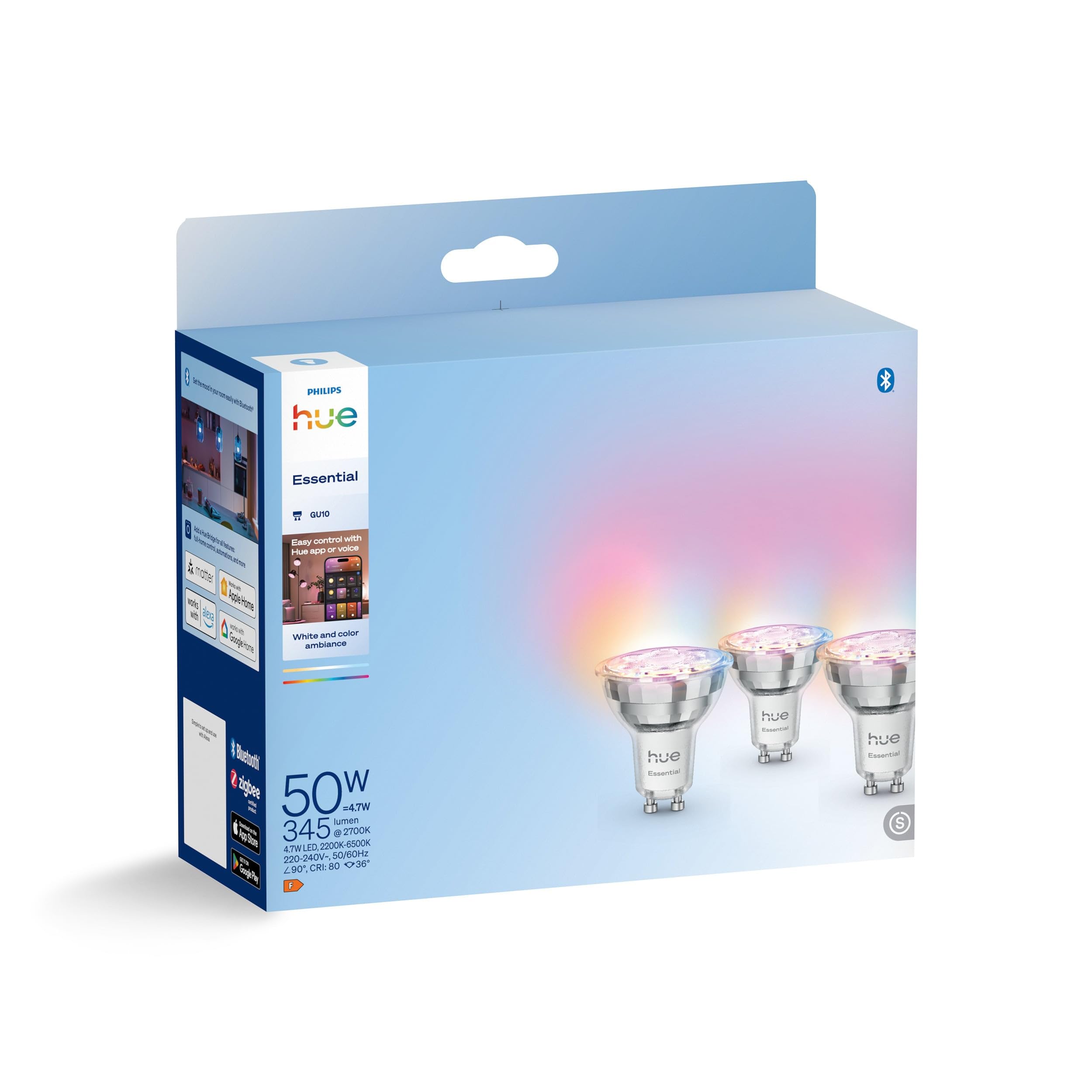 philips-hue-smart-spot-gu10-3er-pack-wei-und-ambiance-345-lm-verstellbare-farb-l image 2