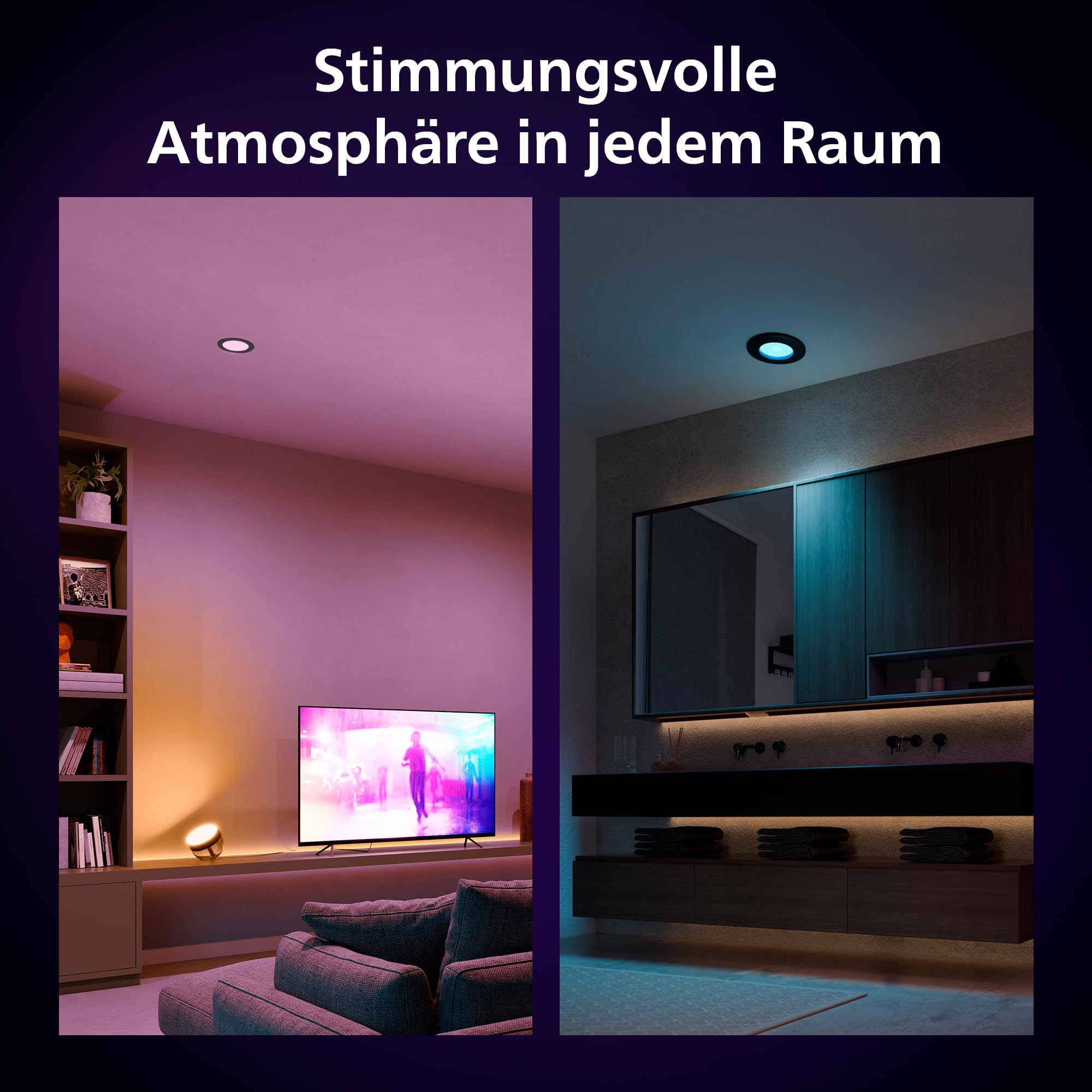 philips-hue-smart-slim-einbauleuchte-3er-pack-90-mm-wei-farbiges-licht-bluetooth image 5