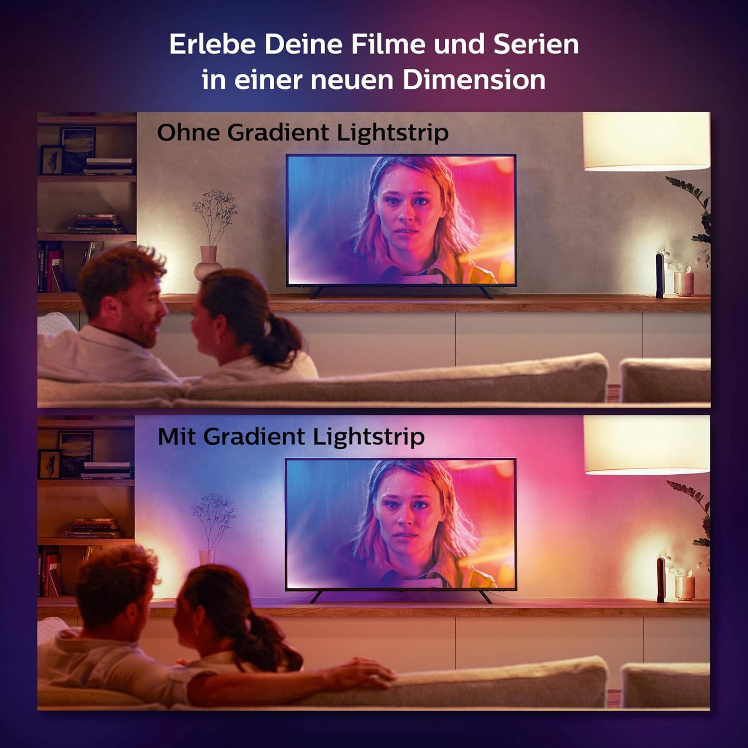 philips-hue-white-color-ambiance-gradient-lightstrip-65-zoll-dimmbarer-led-strei image 8