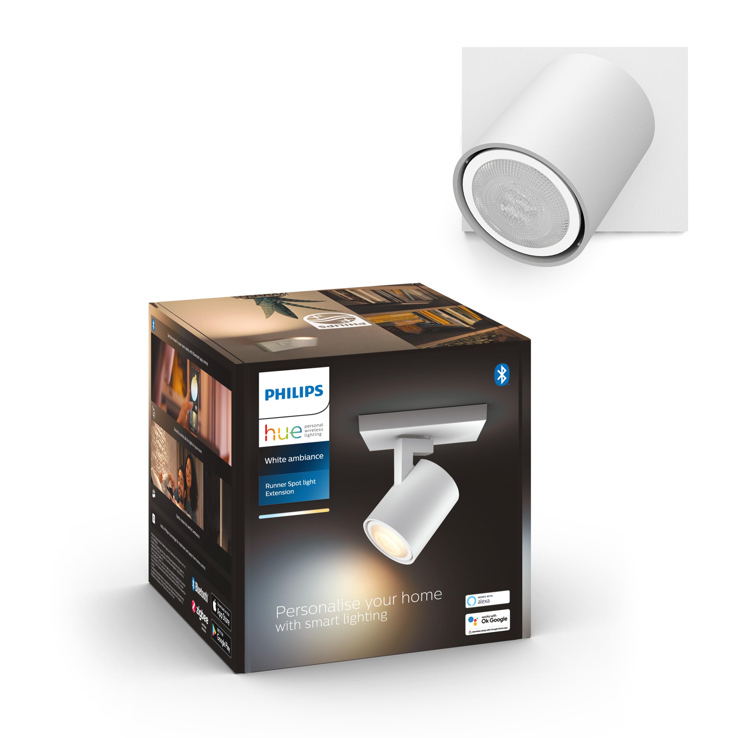 philips-hue-white-ambiance-runner-2er-spot-schwarz-2x5w-gu10-inkl-dimmschalter-d image 8