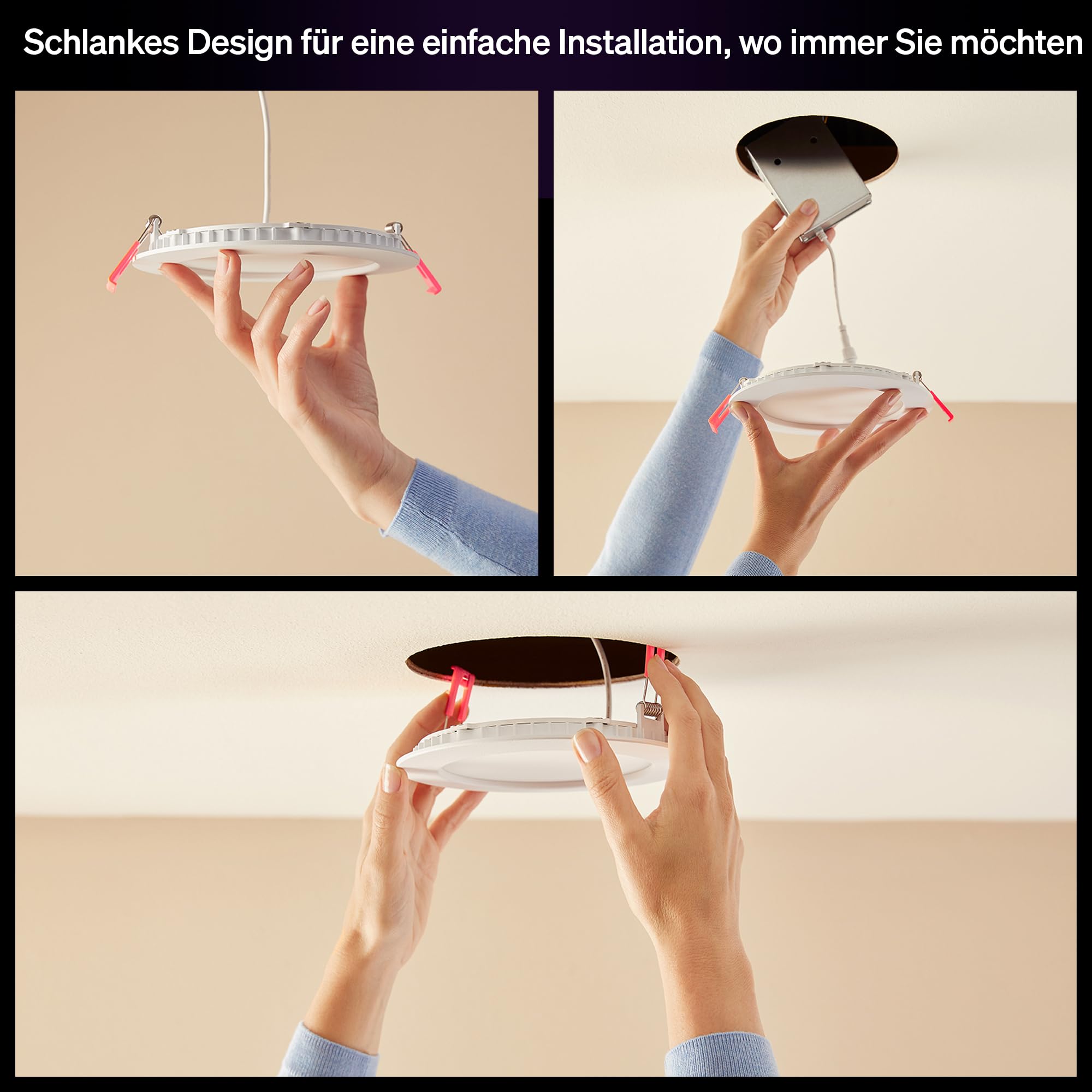 philips-hue-slim-downlight-led-einbaustrahler-3er-pack-1000-lm-90-mm-1000-20-000 image 3