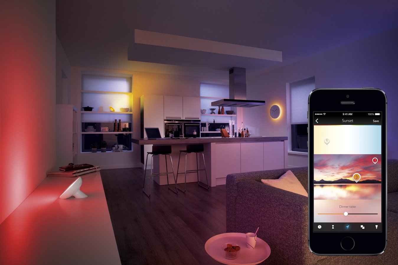 philips-friends-of-hue-livingcolors-bloom-starter-kit-inkl-hue-bridge-led-stimmu image 6