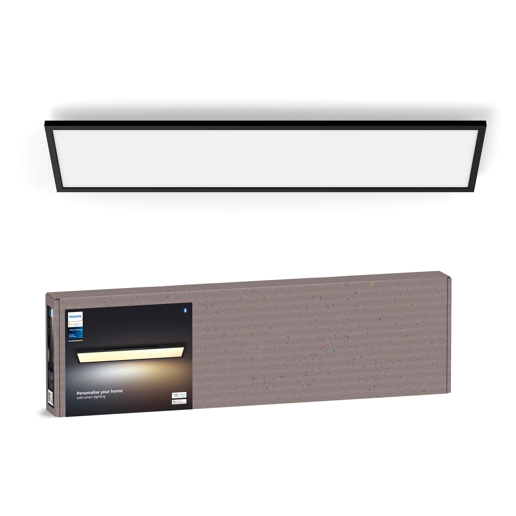 philips-hue-white-ambiance-aurelle-led-panel-120-30-cm-schwarz-3750-lm-50-000-we image 1