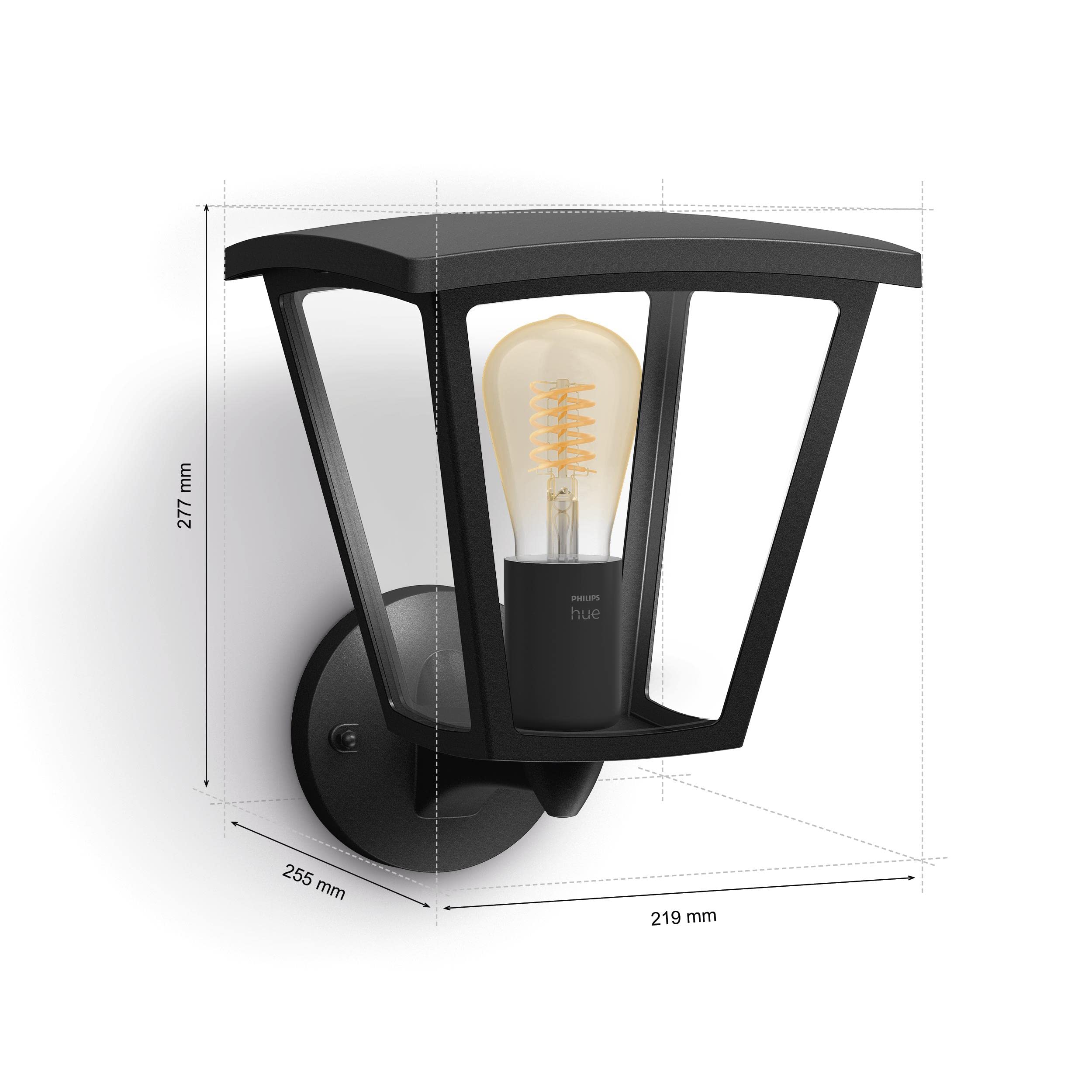philips-hue-white-inara-wandleuchte-outdoor-schwarz-550-lm-warmwei-es-filamentli image 5