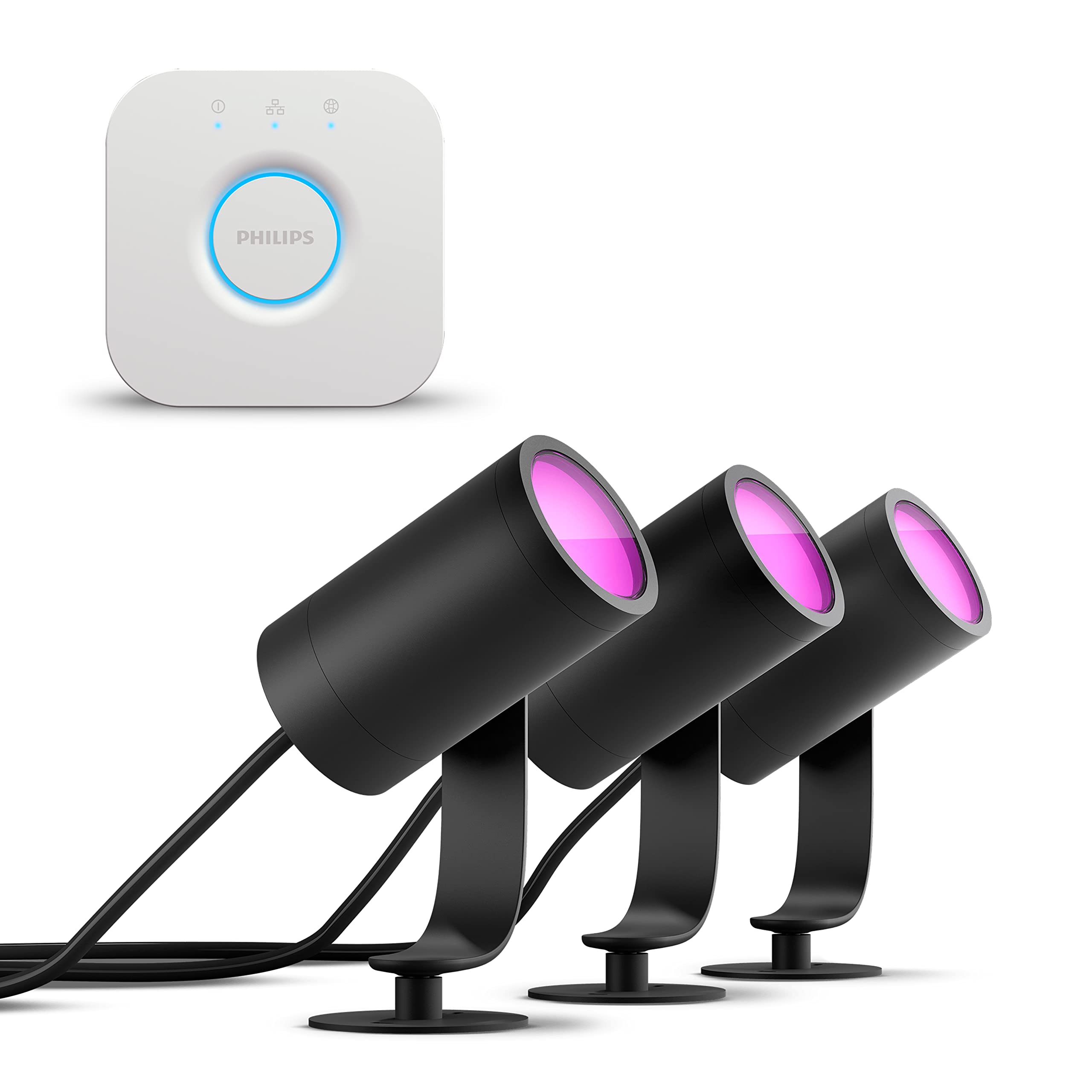 philips-hue-lily-starterpaket-au-enbeleuchtung-mit-3-gartenstrahlern-anthrazit-w image 1