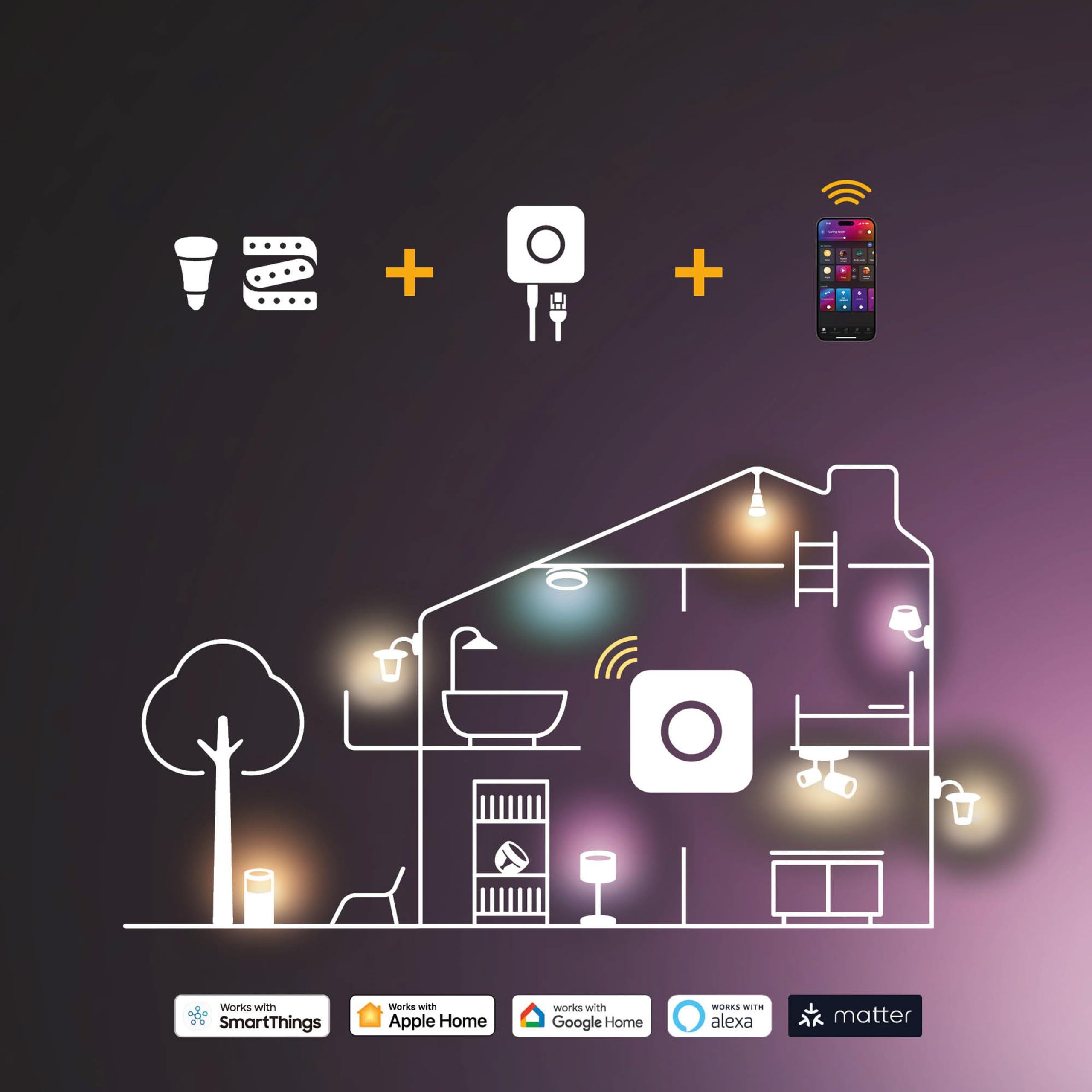 philips-hue-lightguide-3d-gedruckte-tischlampe-schwarz-inkl-lightguide-triangle- image 8