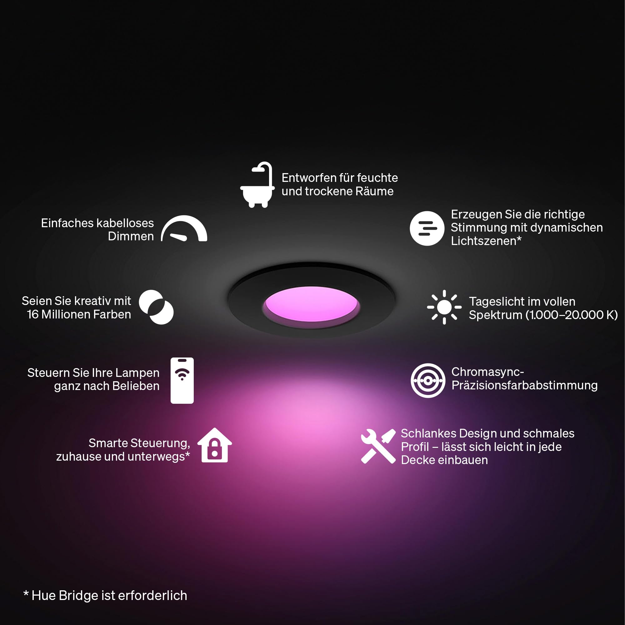 philips-hue-slim-downlight-led-einbaustrahler-1-000-lm-90-mm-schwarz-vollspektru image 2