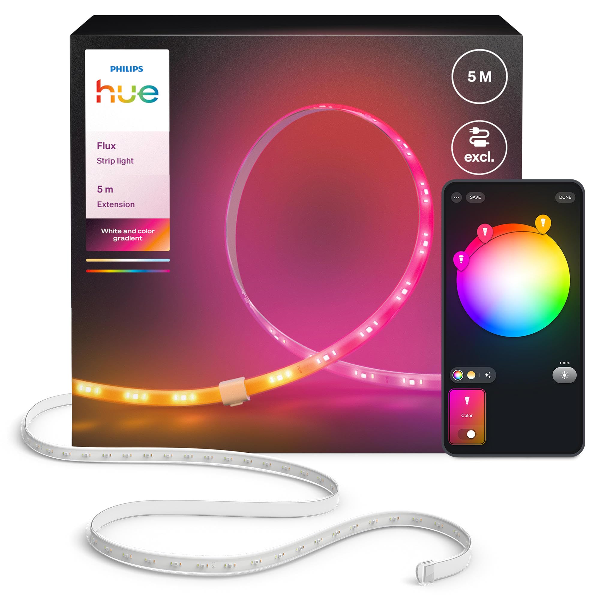 philips-hue-flux-2m-led-streifen-verl-ngerung-white-color-mit-chromasync-zuschne image 6