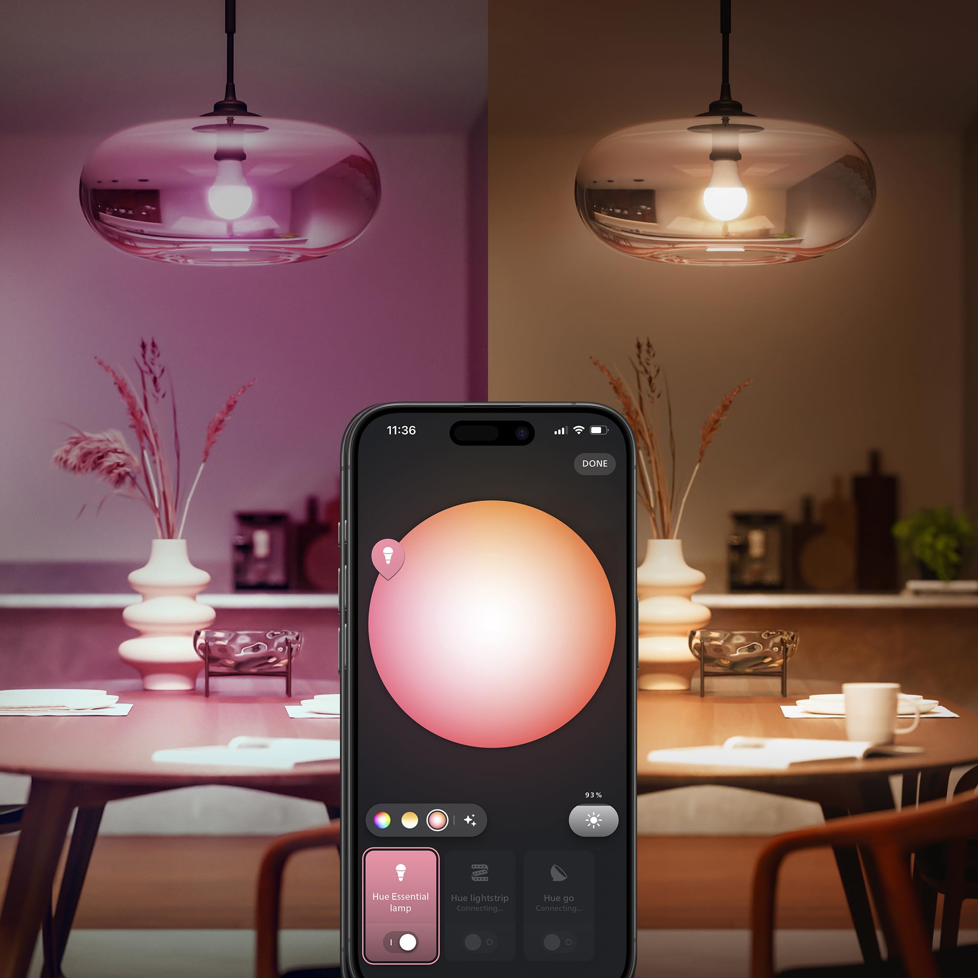 philips-hue-essential-starter-kit-mit-3-e27-lampen-wei-und-farbatmosph-re-806-lu image 5