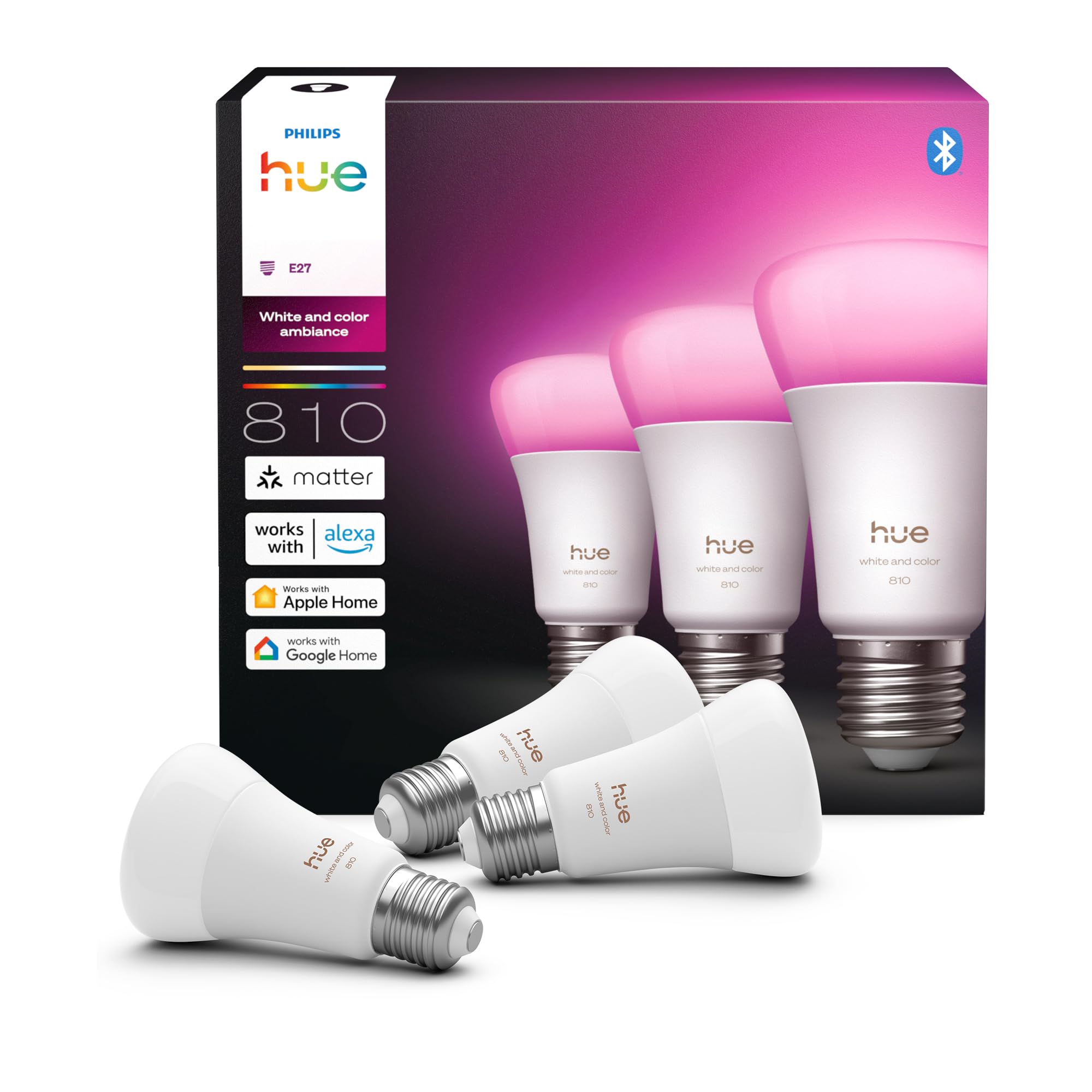 philips-hue-smart-led-a60-lampe-white-color-ambiance-e27-6w-810-lm-vollspektrum- image 1