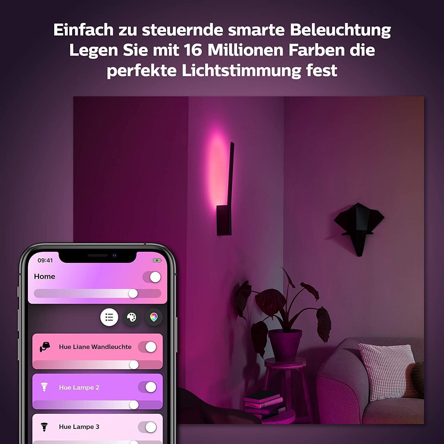 philips-hue-white-color-ambiance-liane-led-wandleuchte-schwarz-dimmbar-16-mio-fa image 5