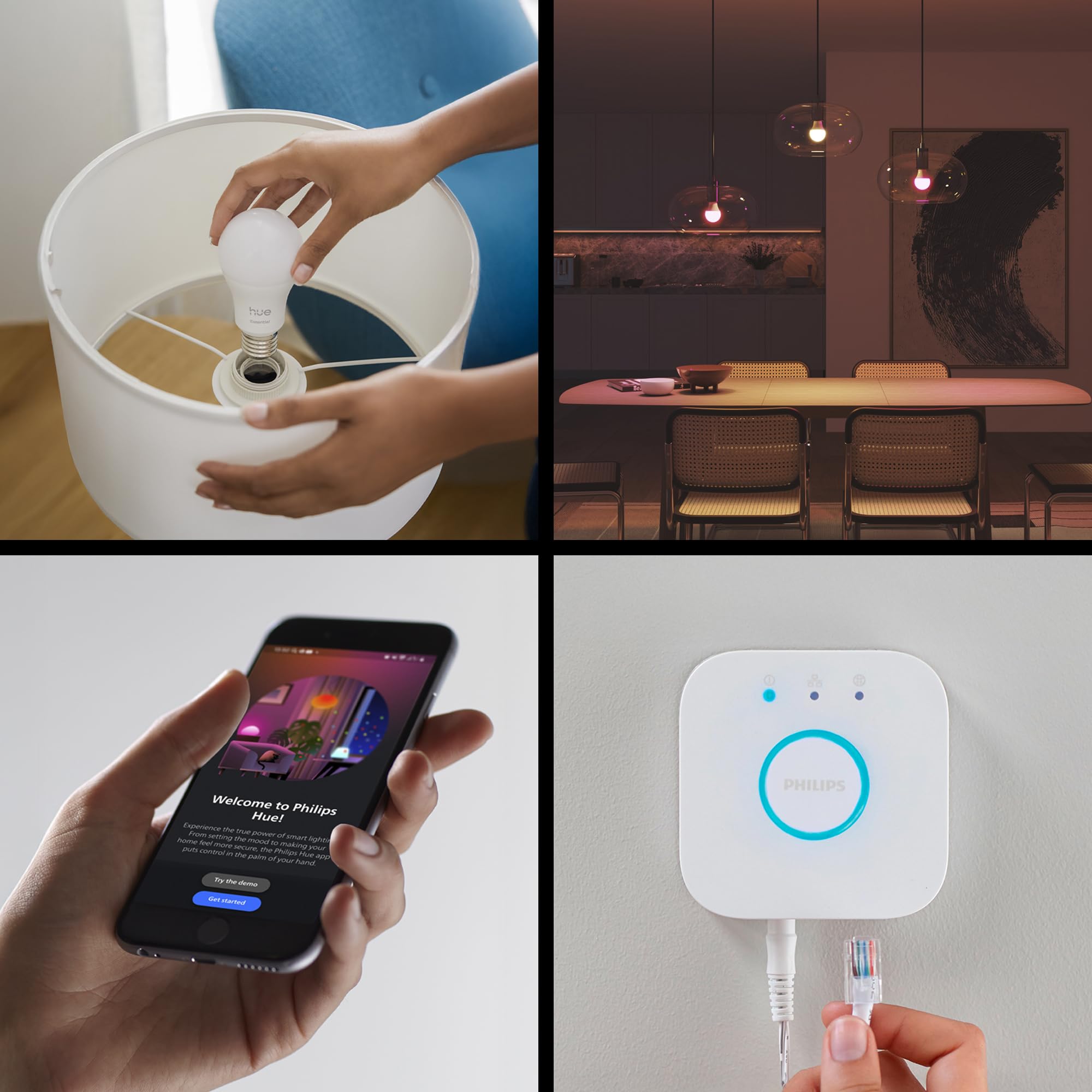 philips-hue-essential-starter-kit-mit-3-e27-lampen-wei-und-farbatmosph-re-806-lu image 4