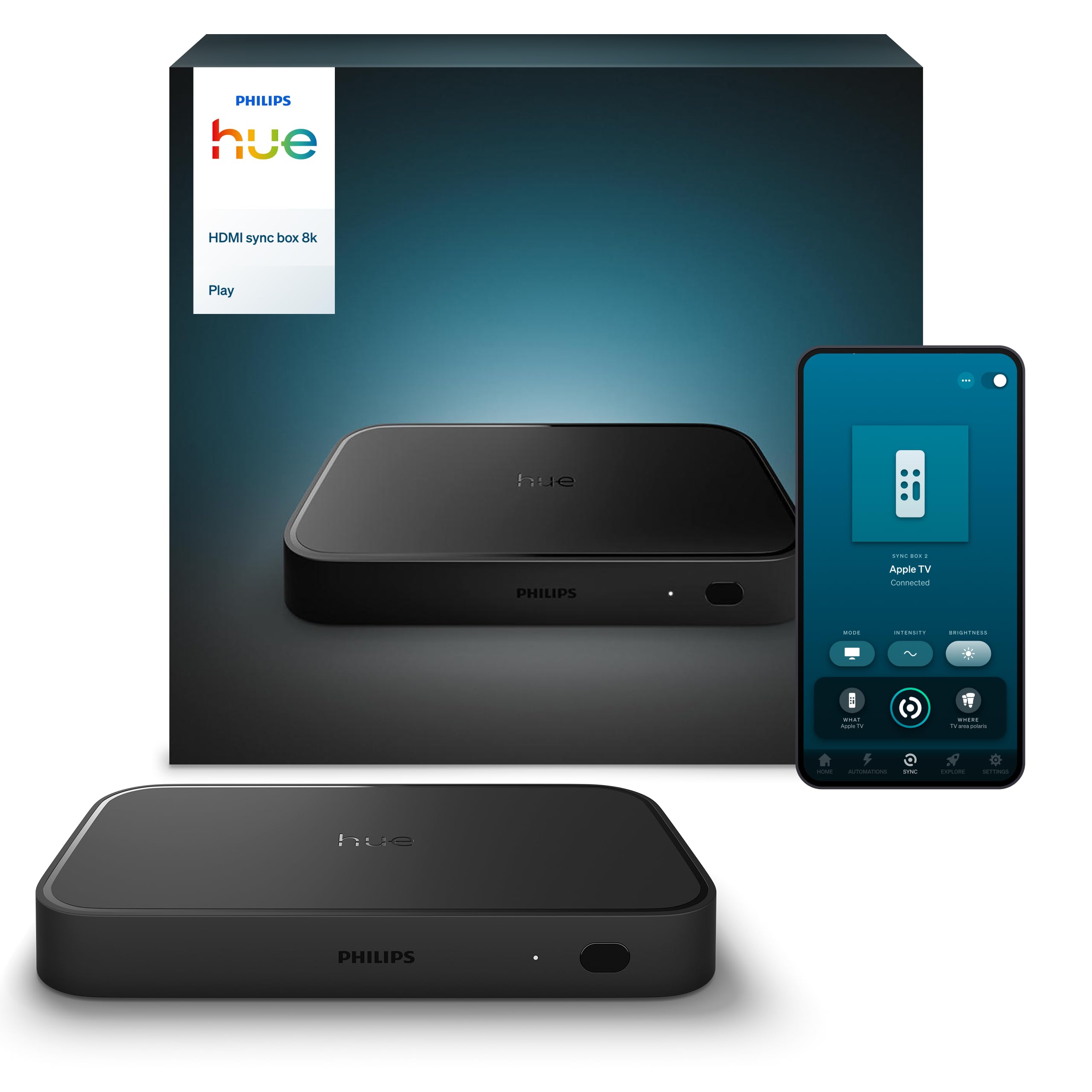 philips-hue-play-hdmi-sync-box-8k-entertainment-box-synchronisiert-bis-zu-10-hue image 1