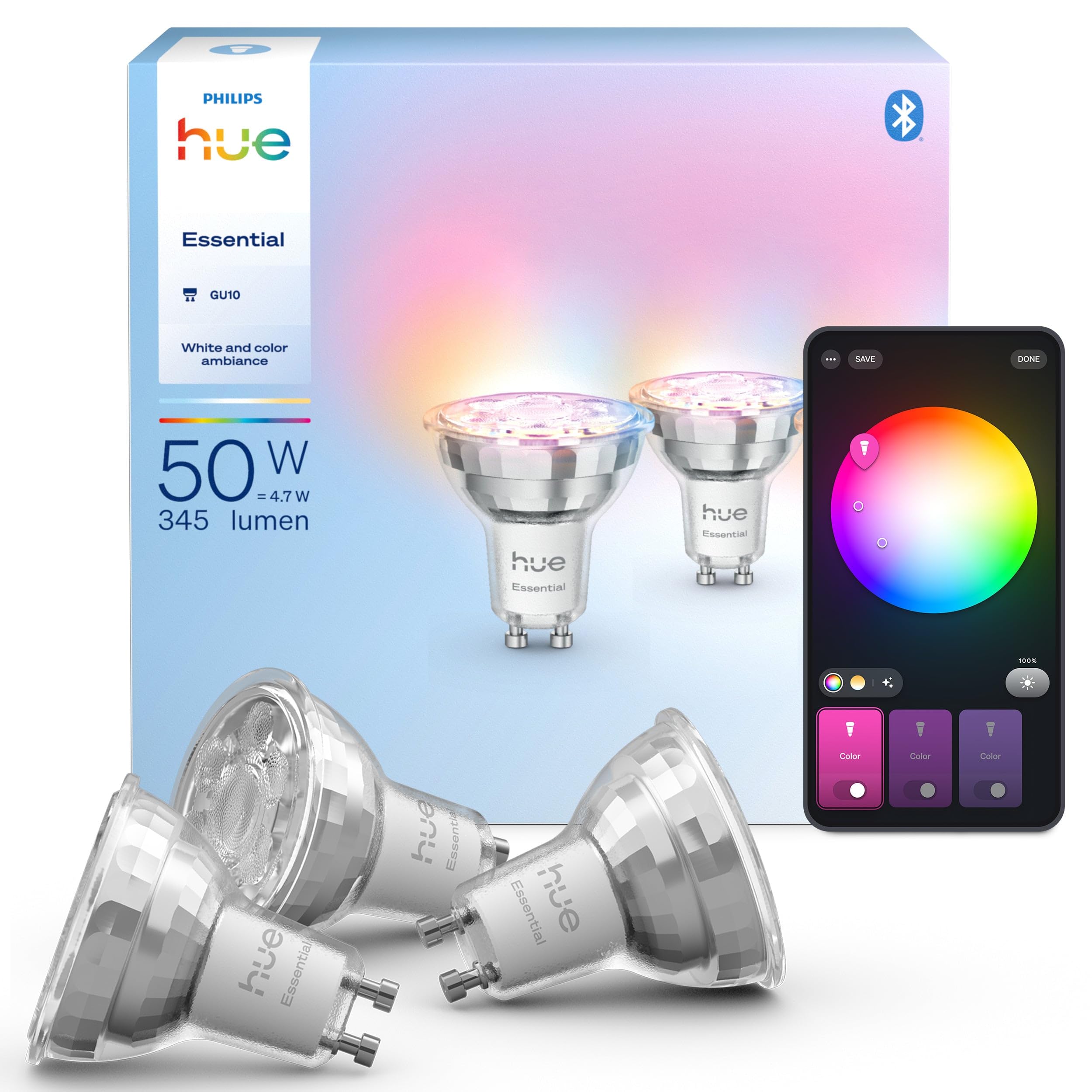 philips-hue-smart-spot-gu10-3er-pack-wei-und-ambiance-345-lm-verstellbare-farb-l image 3