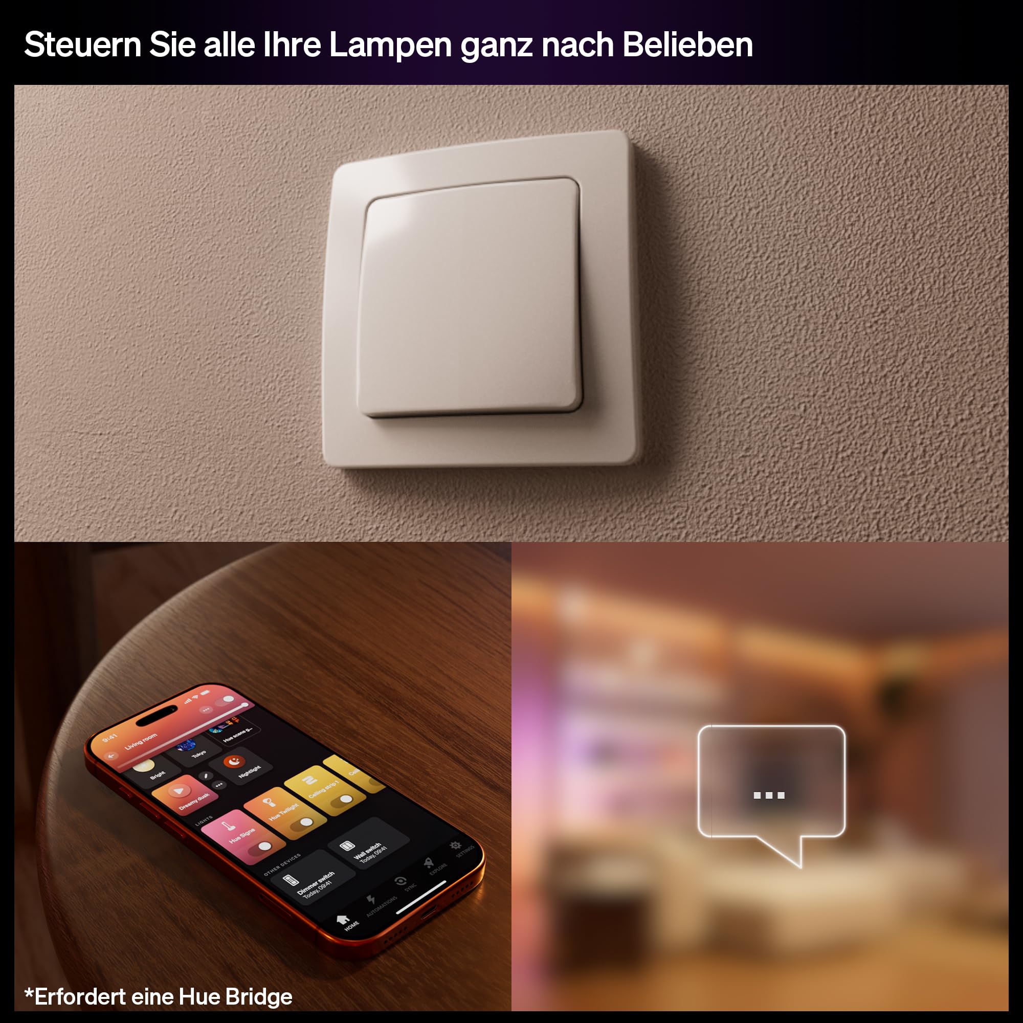 philips-hue-kabelgebundener-smart-switch-2er-pack-batterieloser-wandschalter-hin image 8