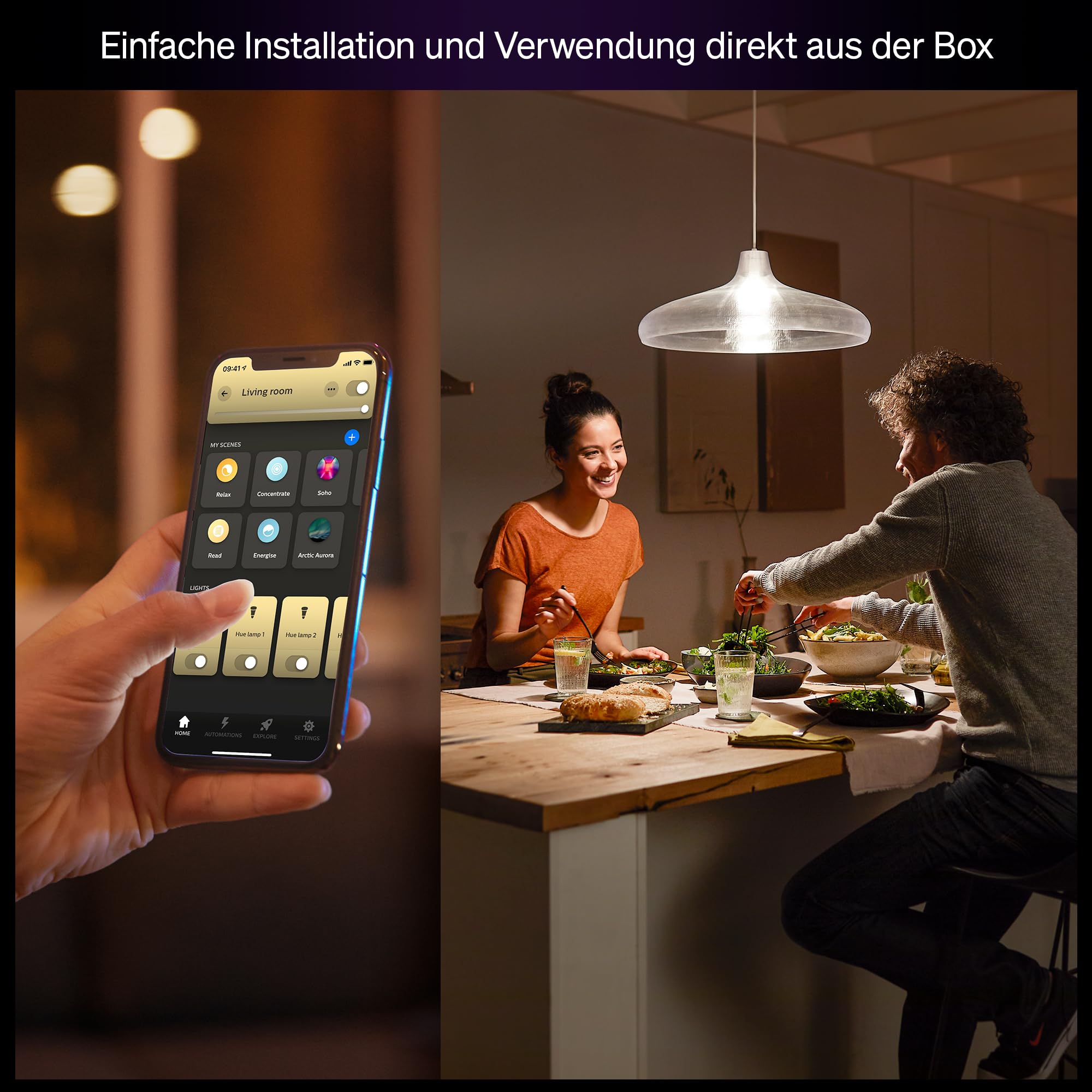 philips-hue-smart-led-a60-lampe-2er-pack-warmes-wei-licht-2700k-e27-9-5-w-1100-l image 2