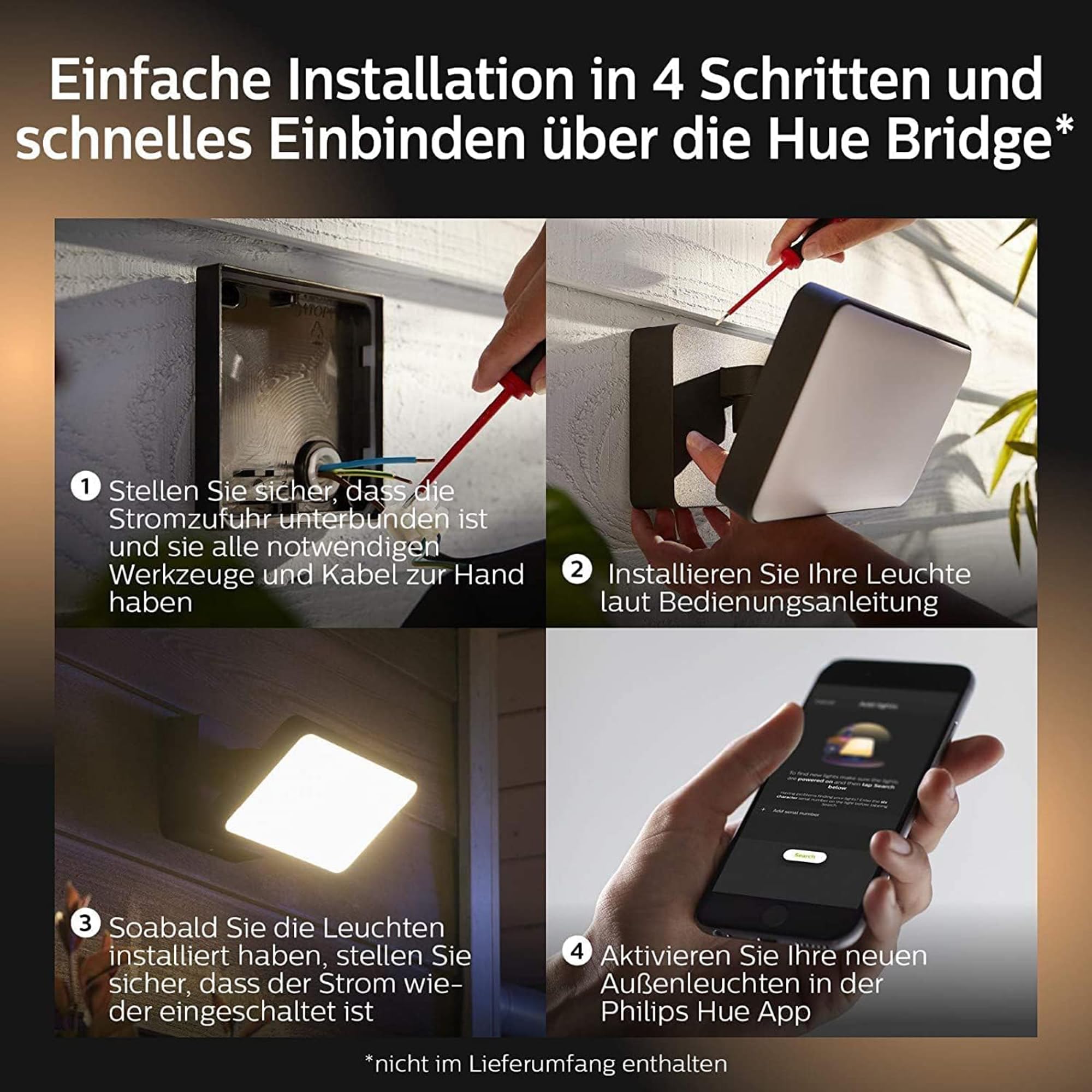 philips-hue-white-color-ambiance-discover-outdoor-flutlicht-wandleuchte-2-250-lm image 5