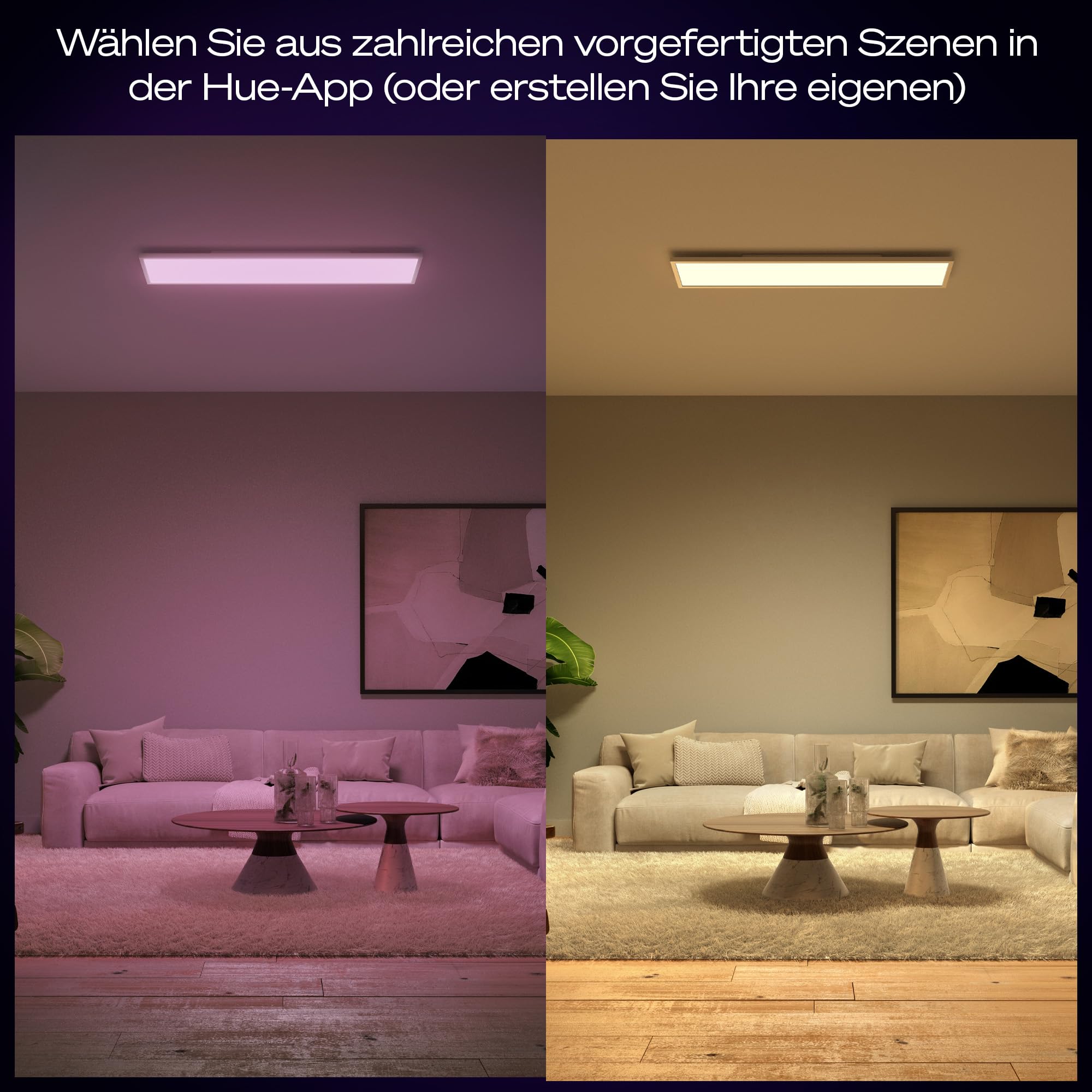 philips-hue-surimu-white-color-ambiance-led-panel-deckenleuchte-120x30-cm-dimmba image 4
