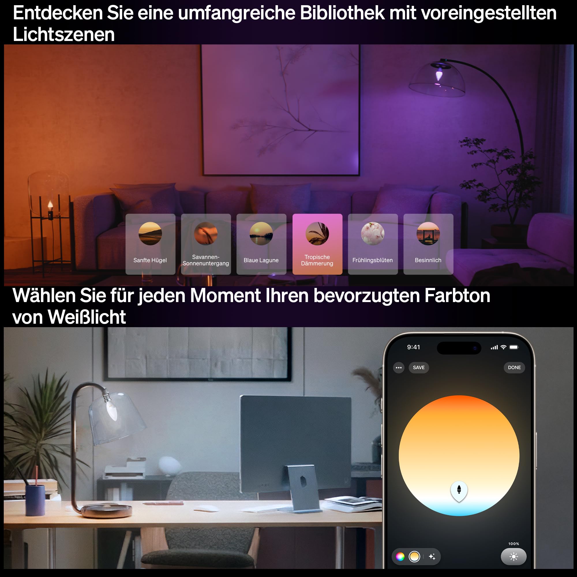 philips-hue-b39-smart-led-kerzenlampe-e14-3er-pack-white-and-color-ambiance-voll image 8