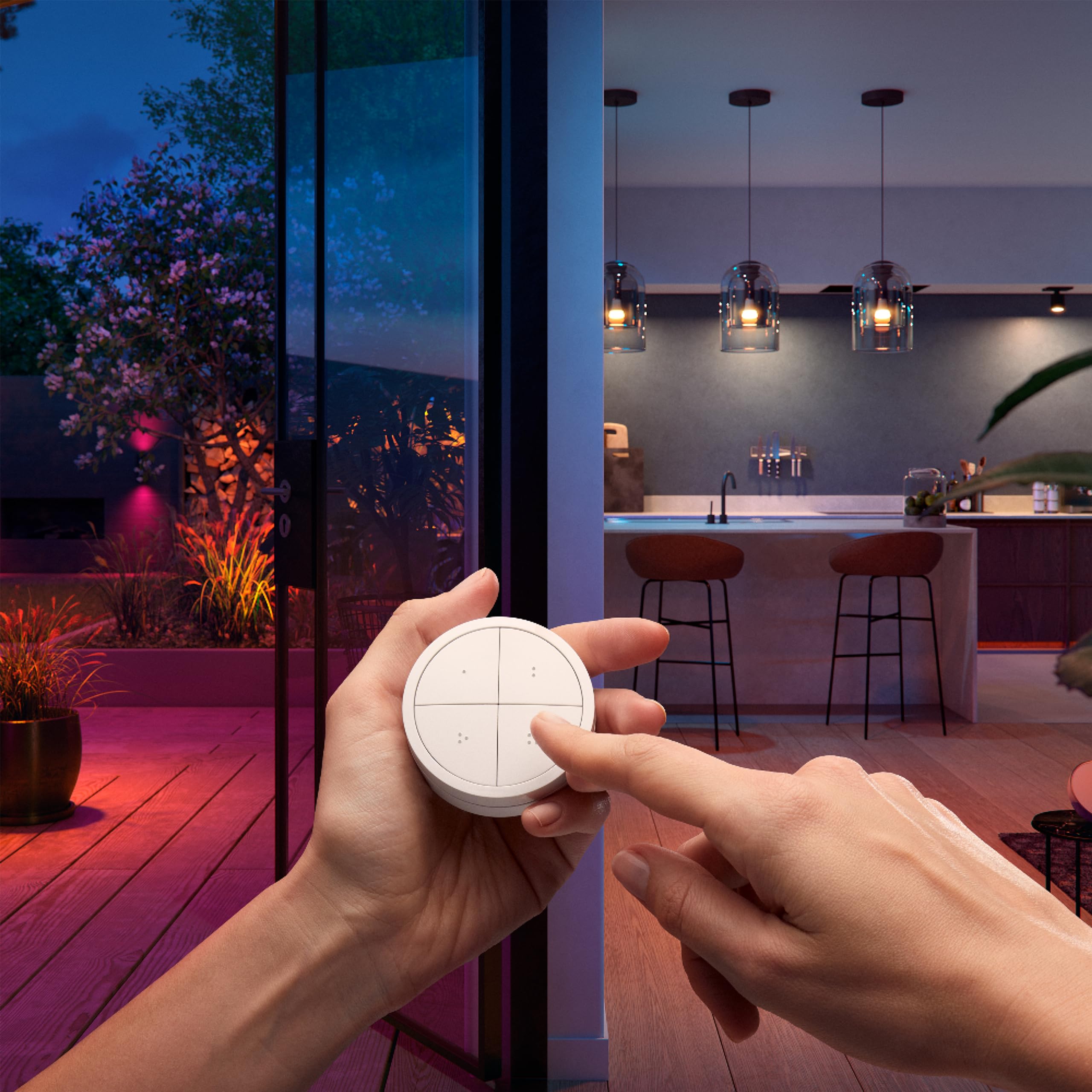 philips-hue-vorteilspaket-gu10-4-white-led-strahler-warmwei-dimmbar-inkl-hue-tap image 6