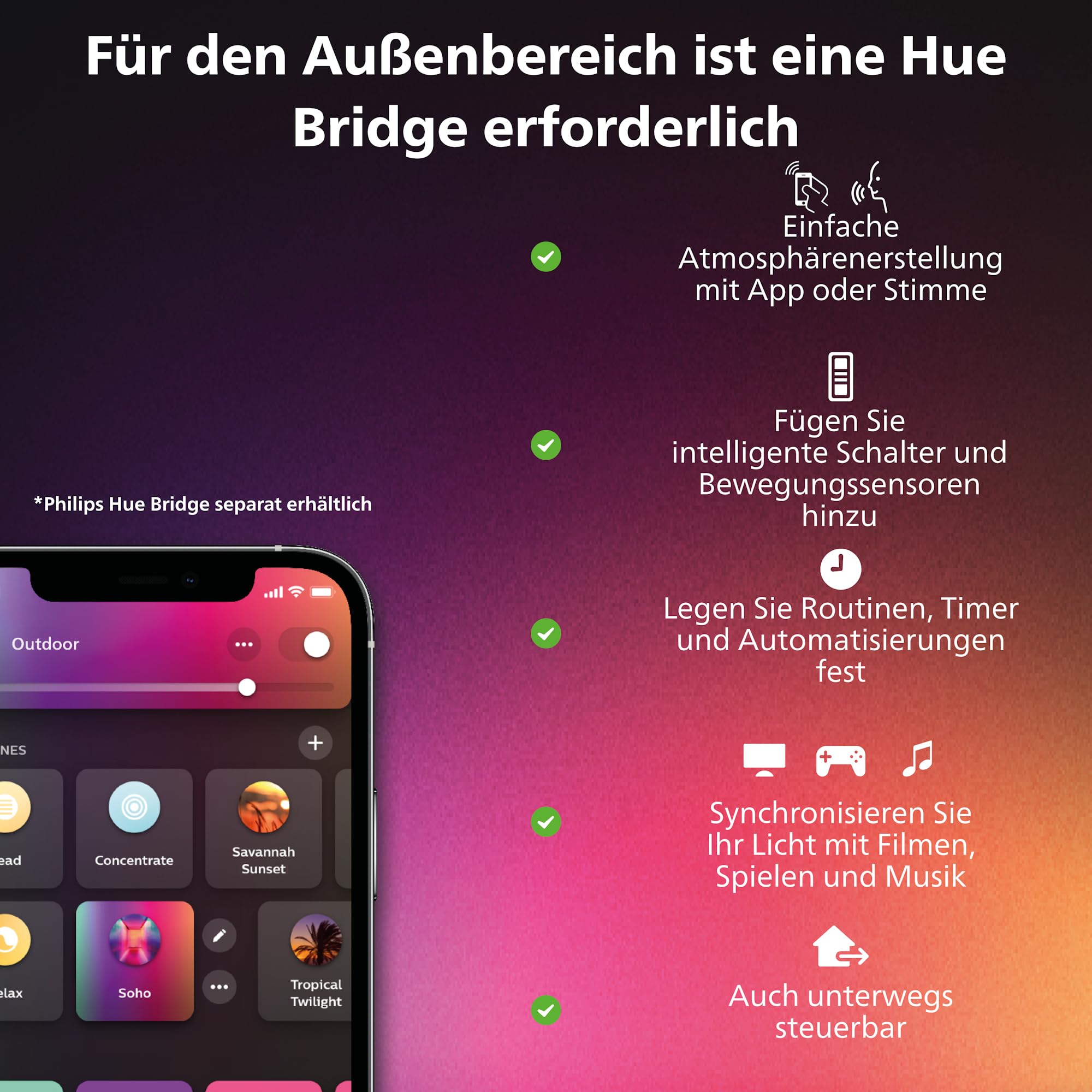 philips-hue-dymera-wandleuchte-innen-au-en-schwarz-led-wandleuchte-mit-2-individ image 4