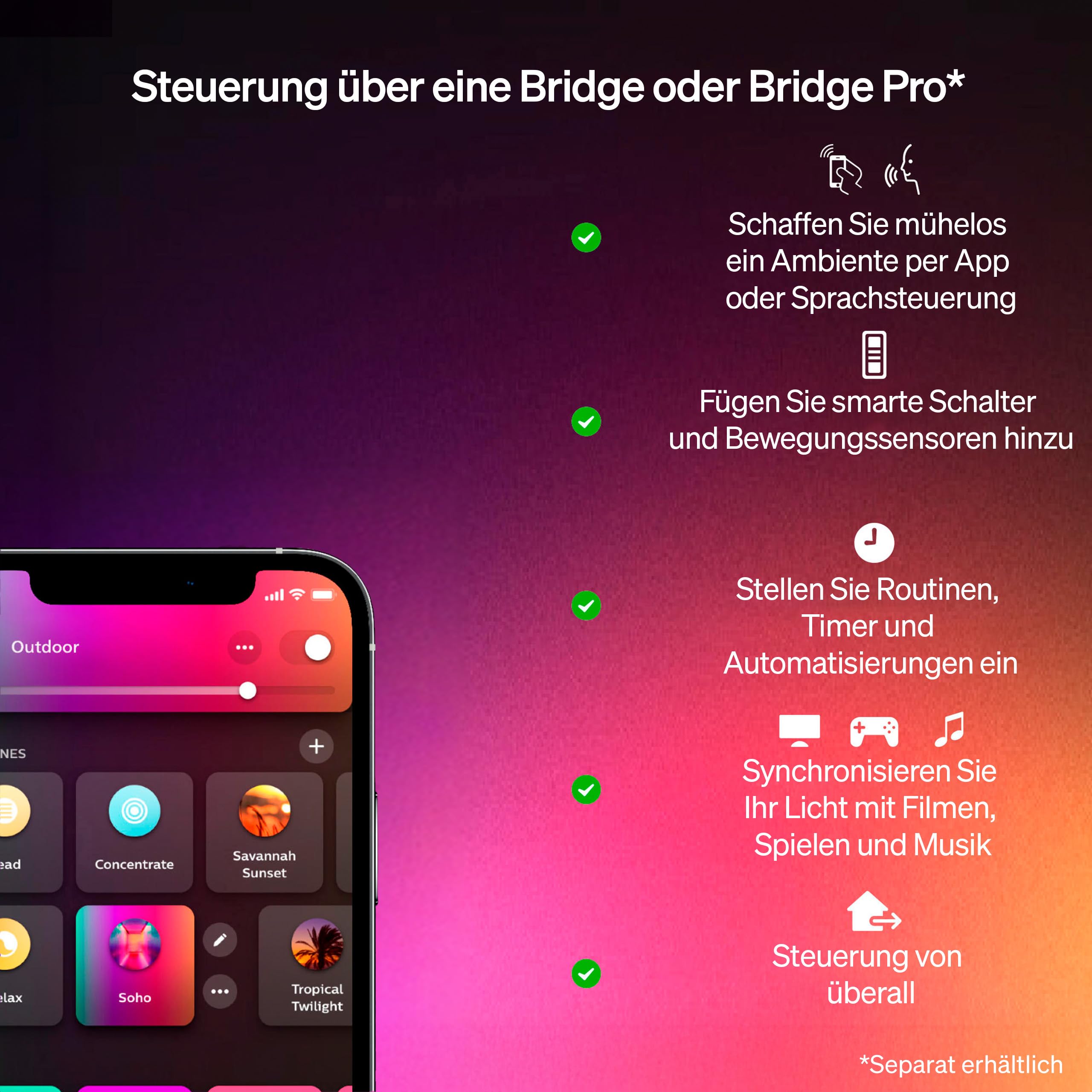 philips-hue-lucca-led-au-enwandleuchte-white-color-ambiance-1-100-lm-inkl-a60-le image 7
